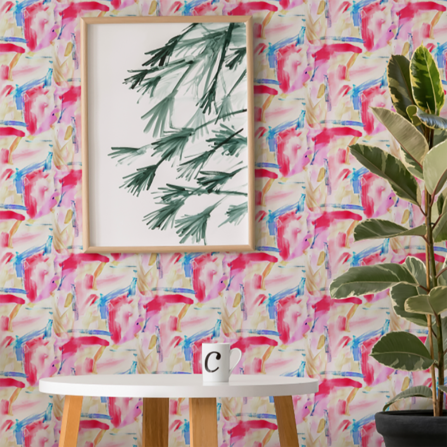 Mitchell Black Cotton Candy Wallpaper