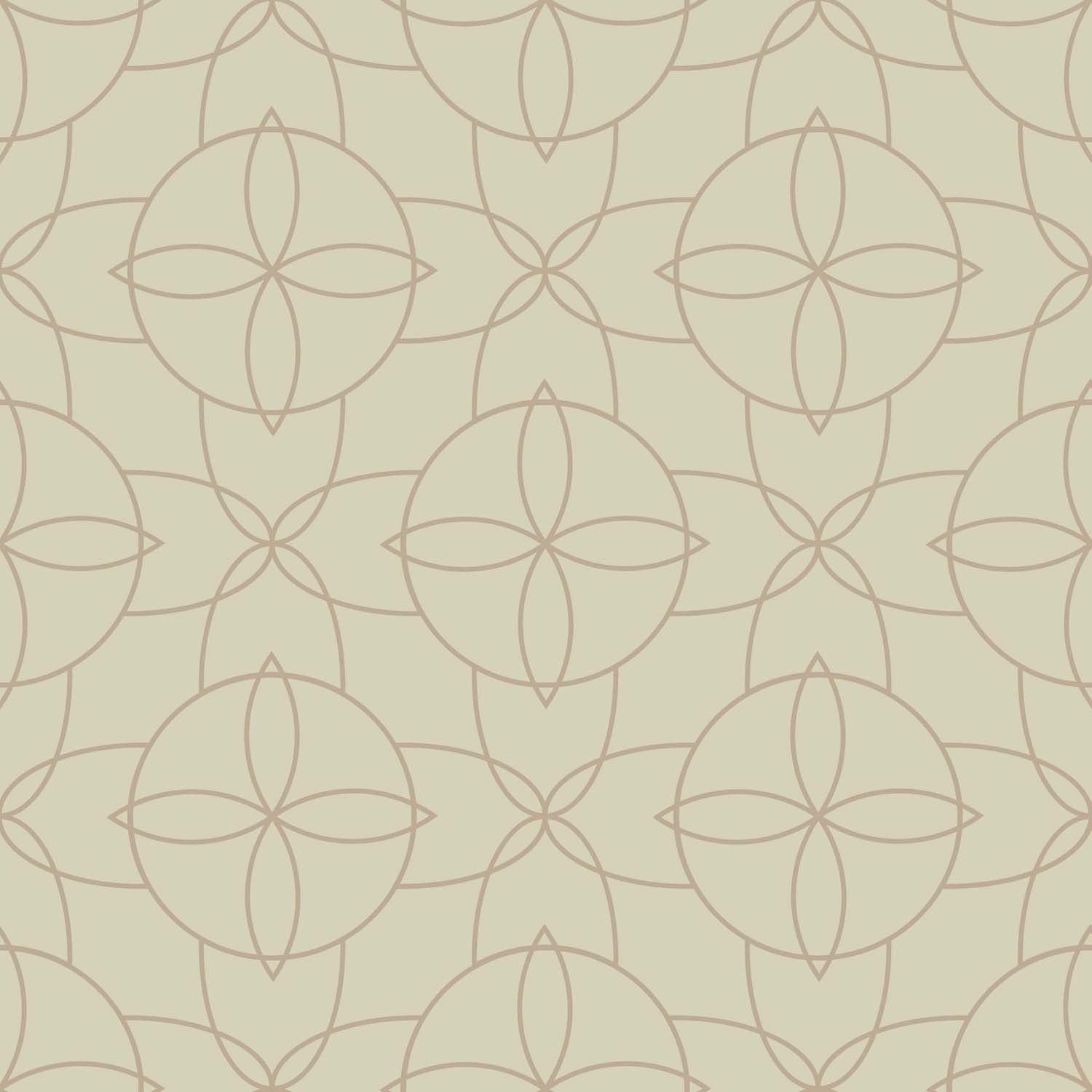 Mitchell Black Court Rosette Wallpaper