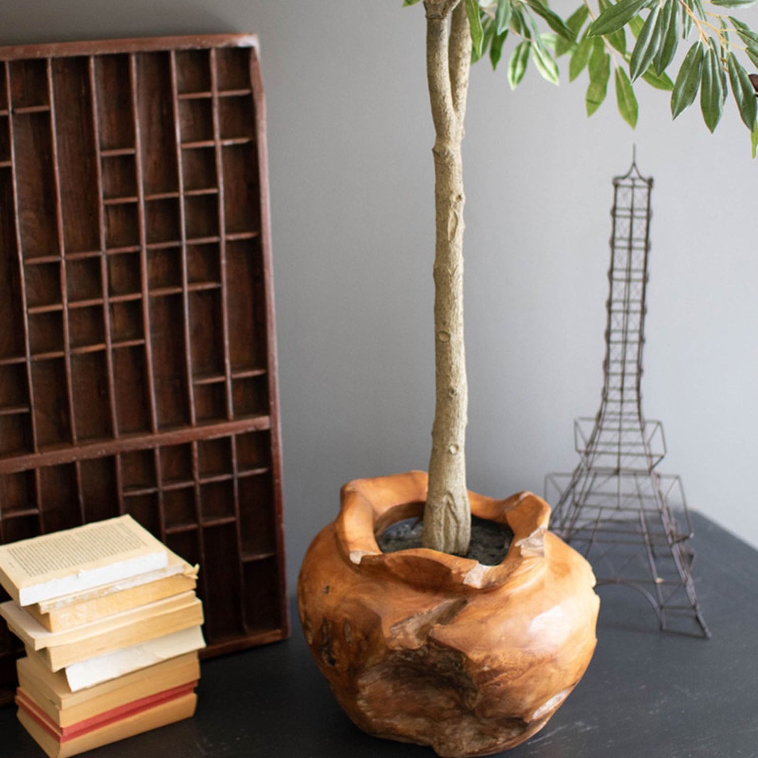 Teakwood Urn