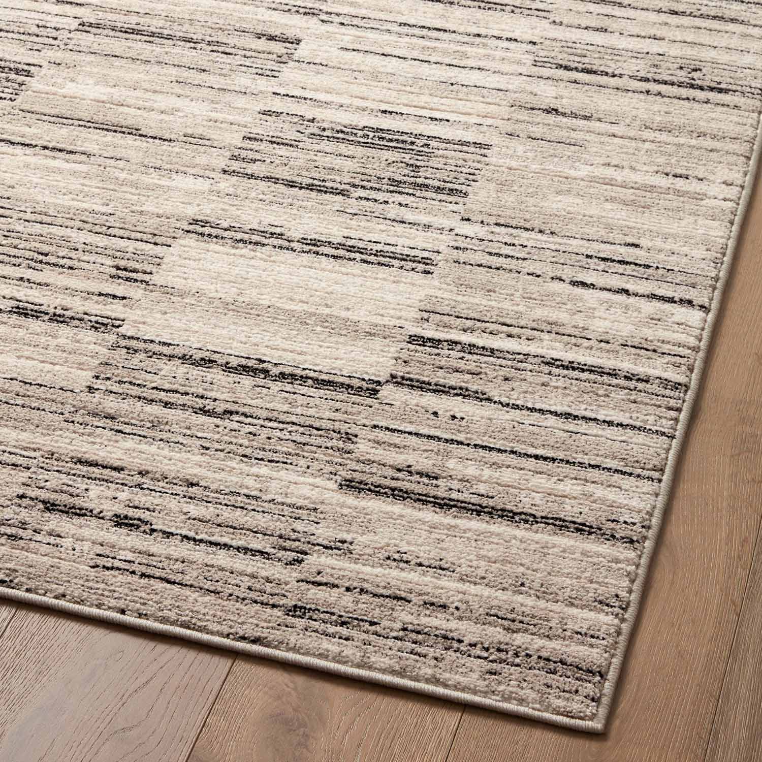 Loloi Darby Charcoal/Sand Power Loomed Rug