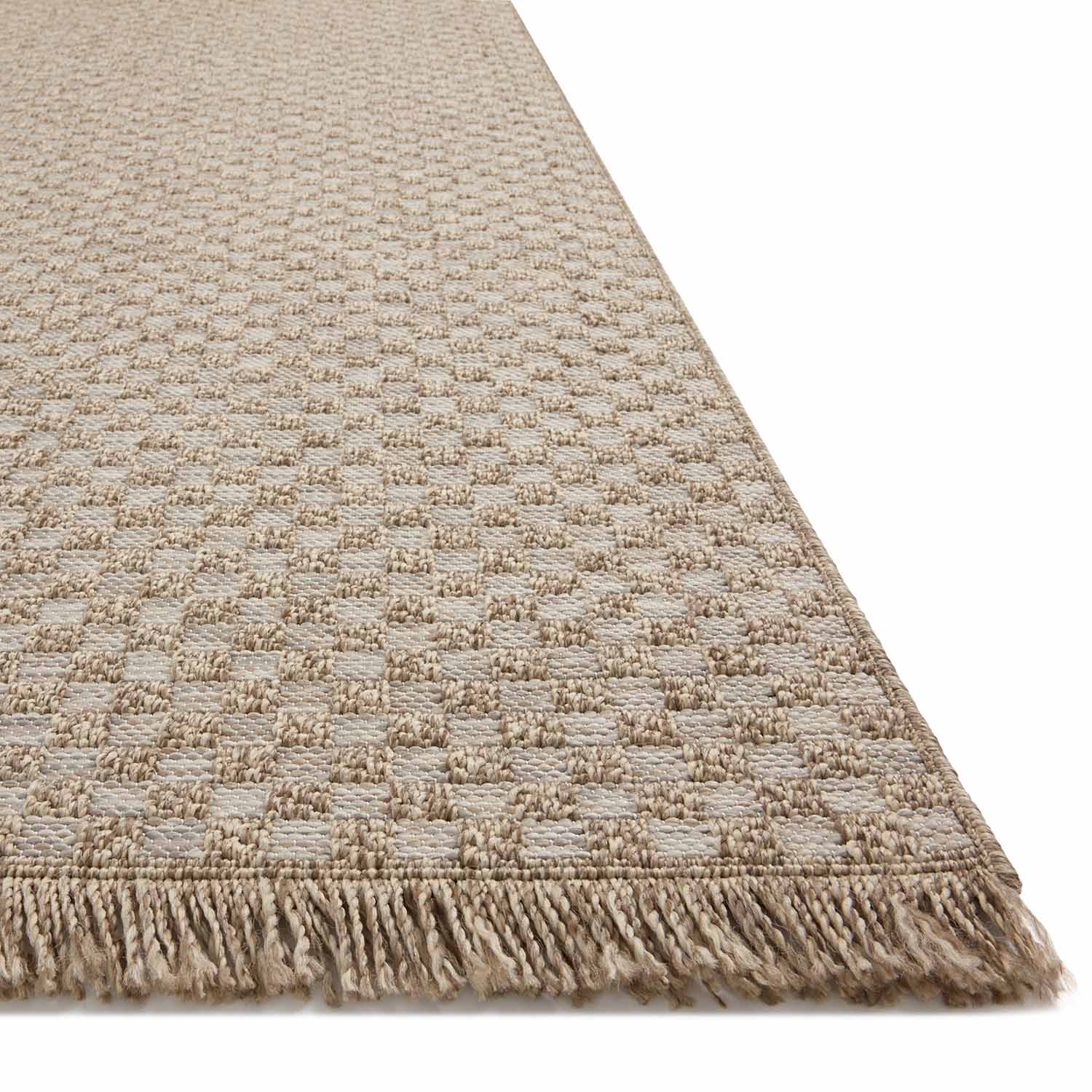 Loloi Dawn Natural Check Indoor/Outdoor Rug