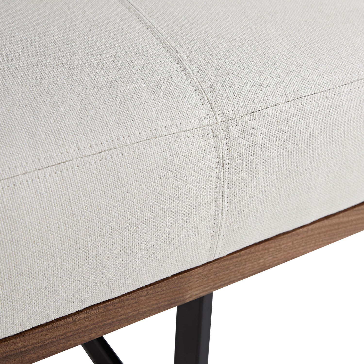 Arteriors Tuck Bone Linen Bench