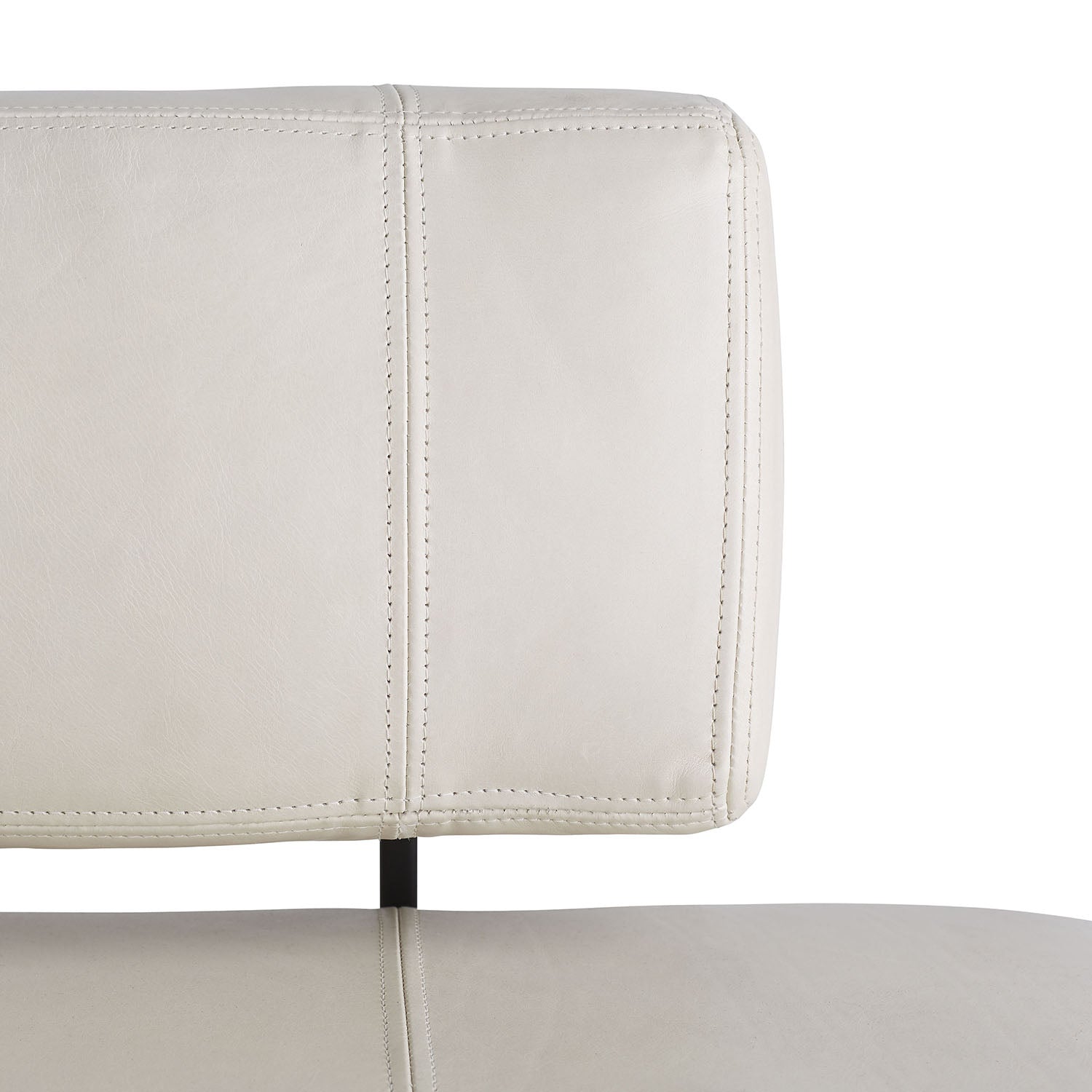 Arteriors Tuck Ivory Leather Bench