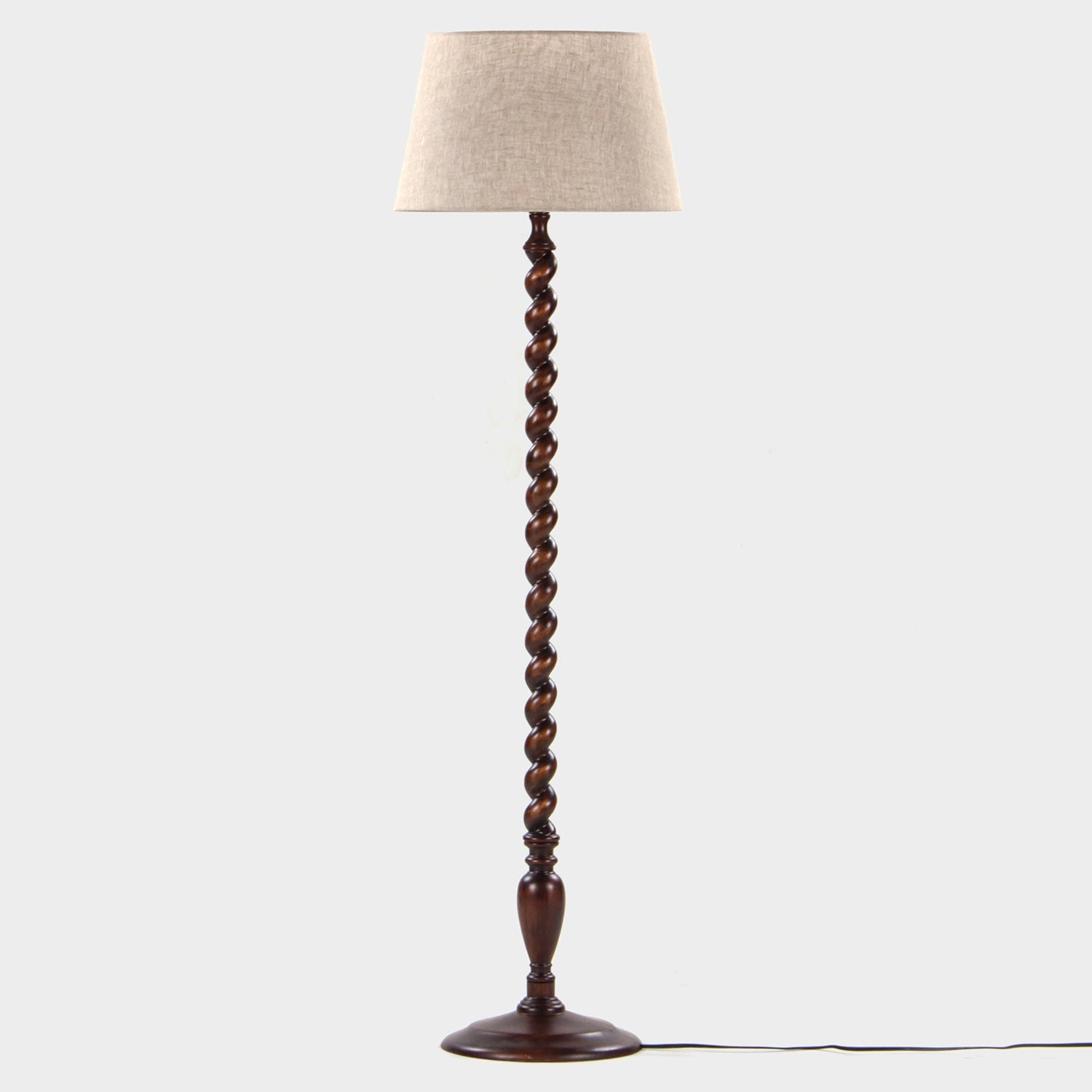 Union Home Twist Solid Wood Floor Lamp