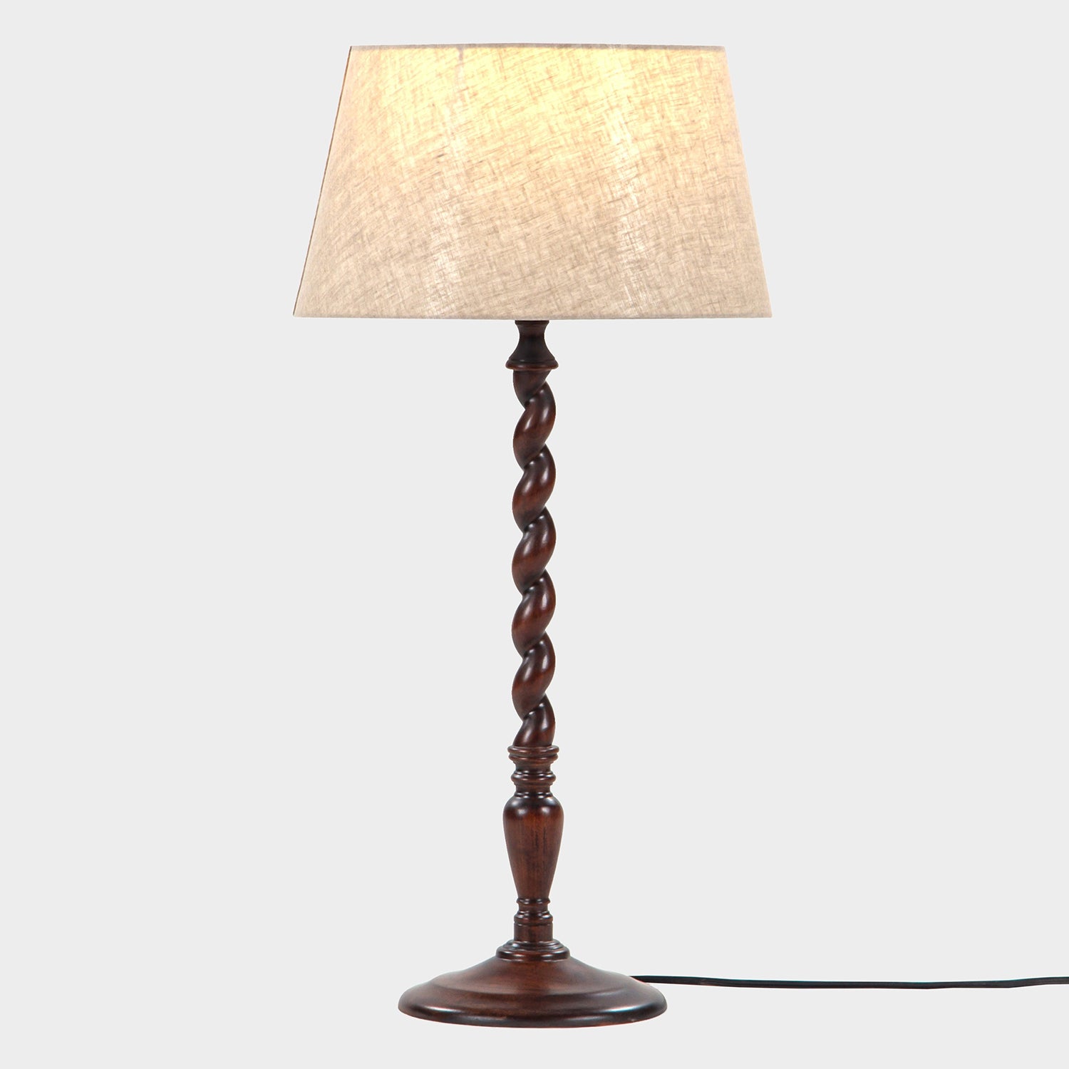 Union Home Twist Solid Wood Table Lamp