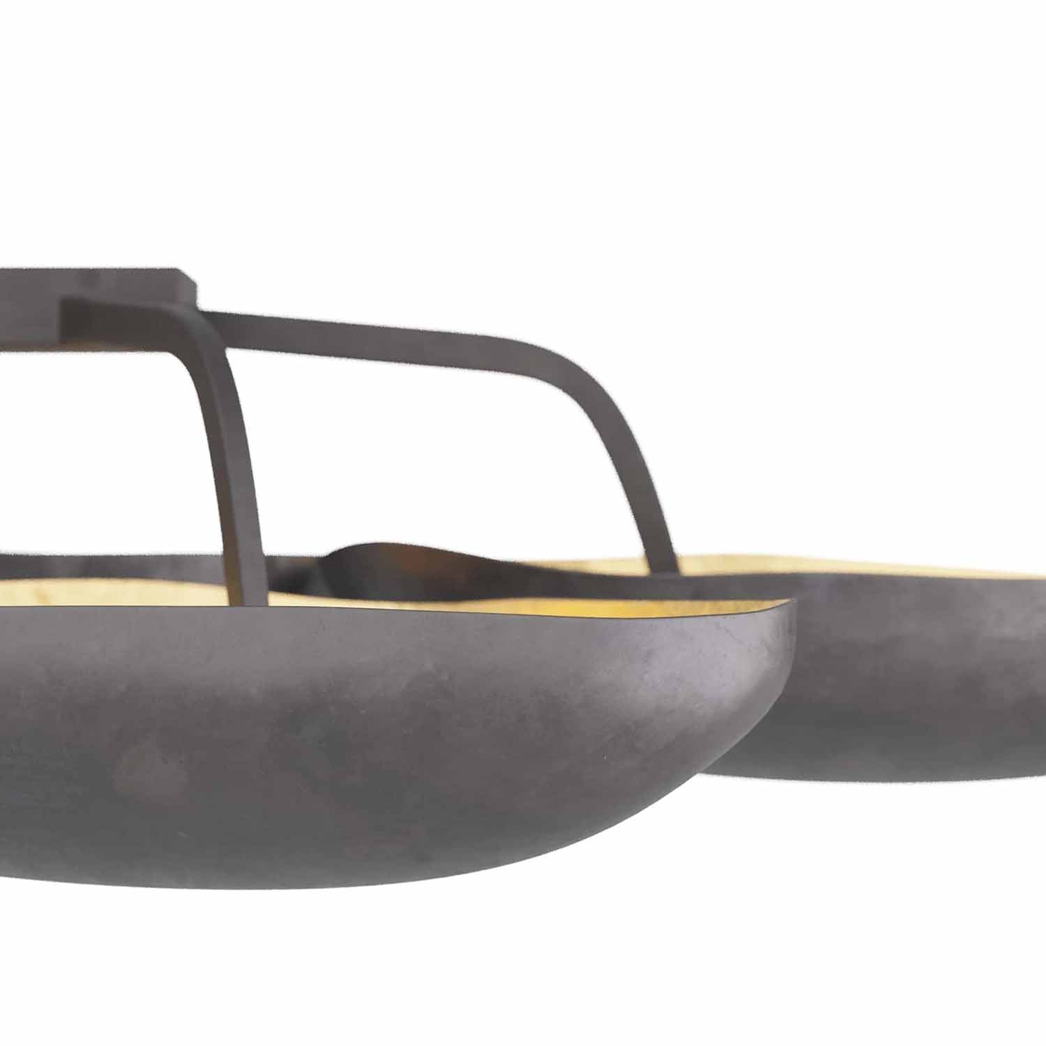 Arteriors Theo Black Flush Mount