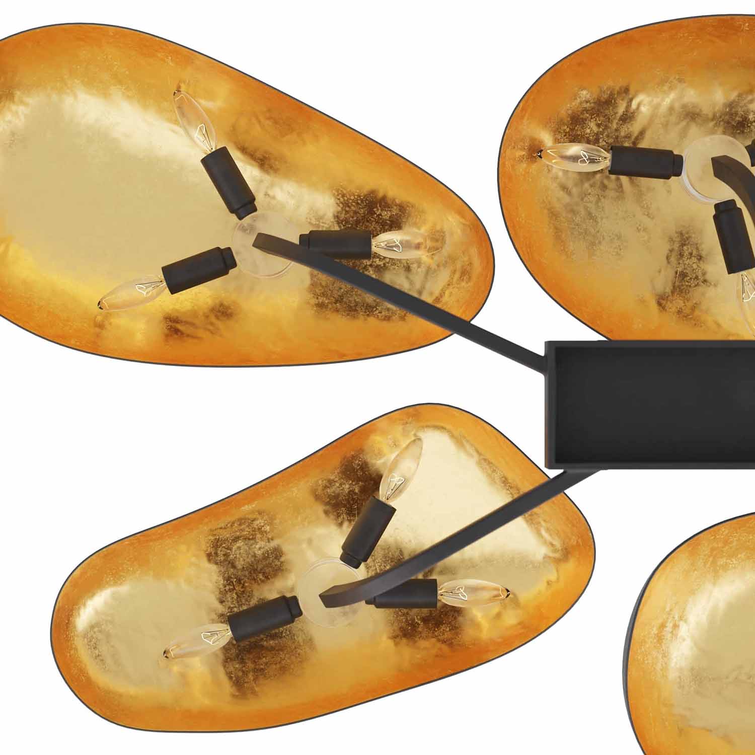 Arteriors Theo Black Flush Mount