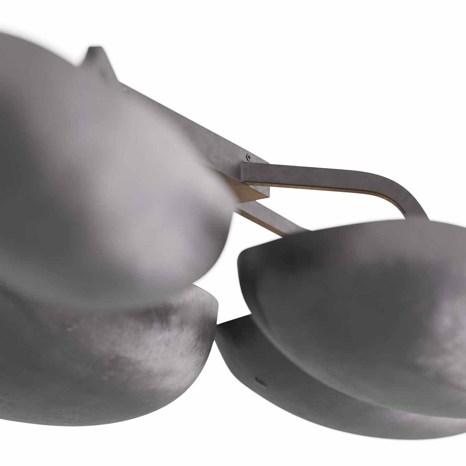 Arteriors Theo Black Flush Mount