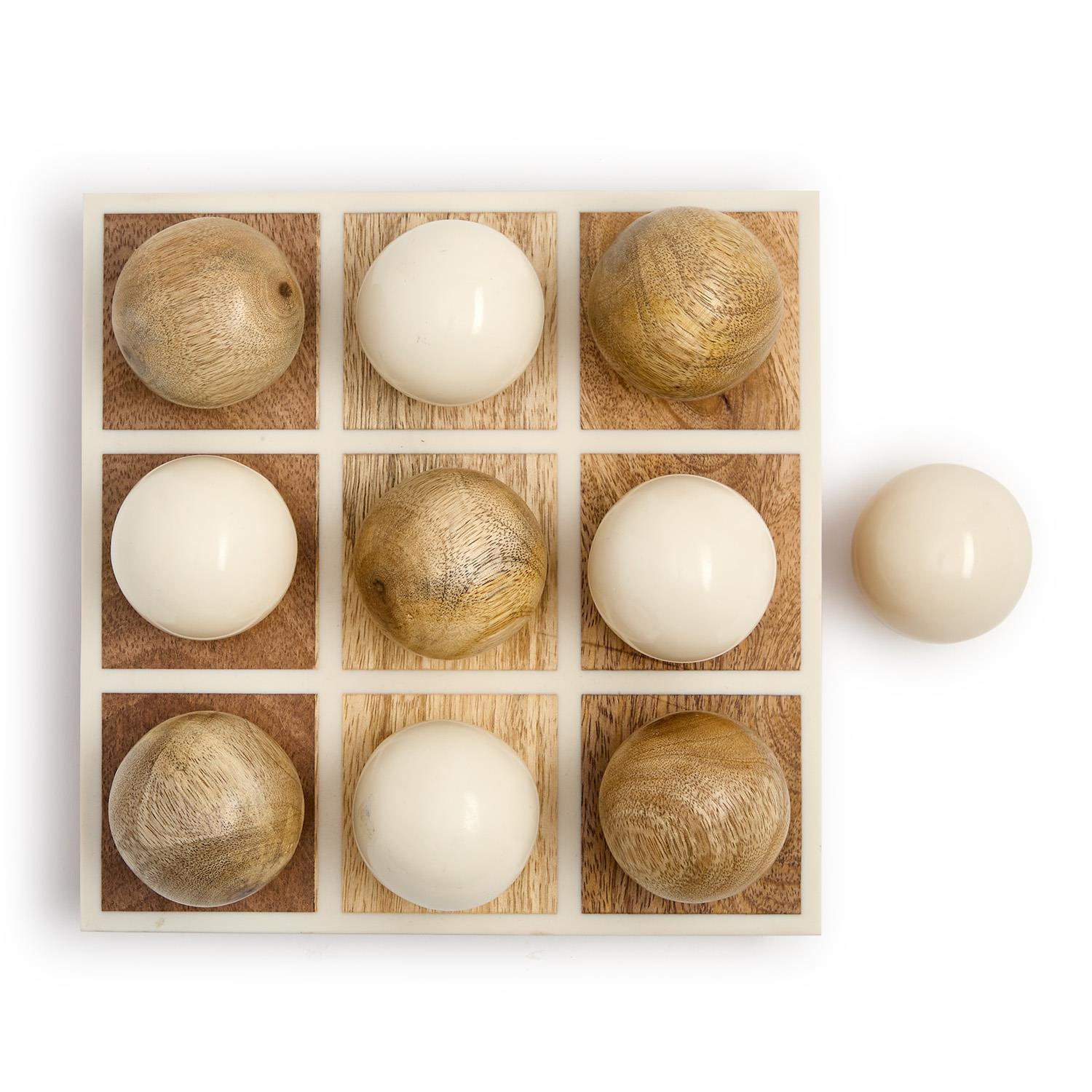 Hand-Crafted Footed Tic-Tac-Toe Game