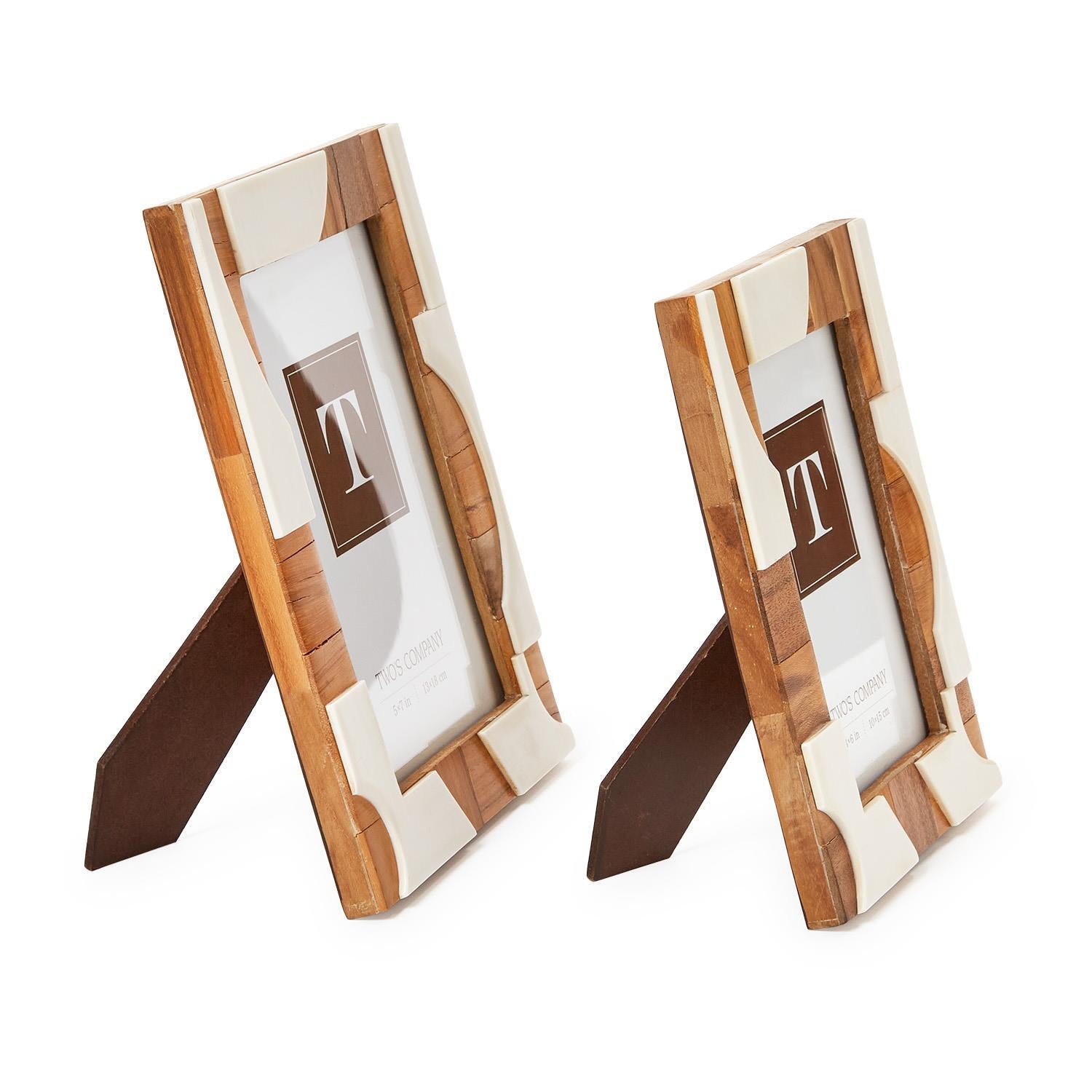 Resin Laser Cut Photo Frame Set of 2
