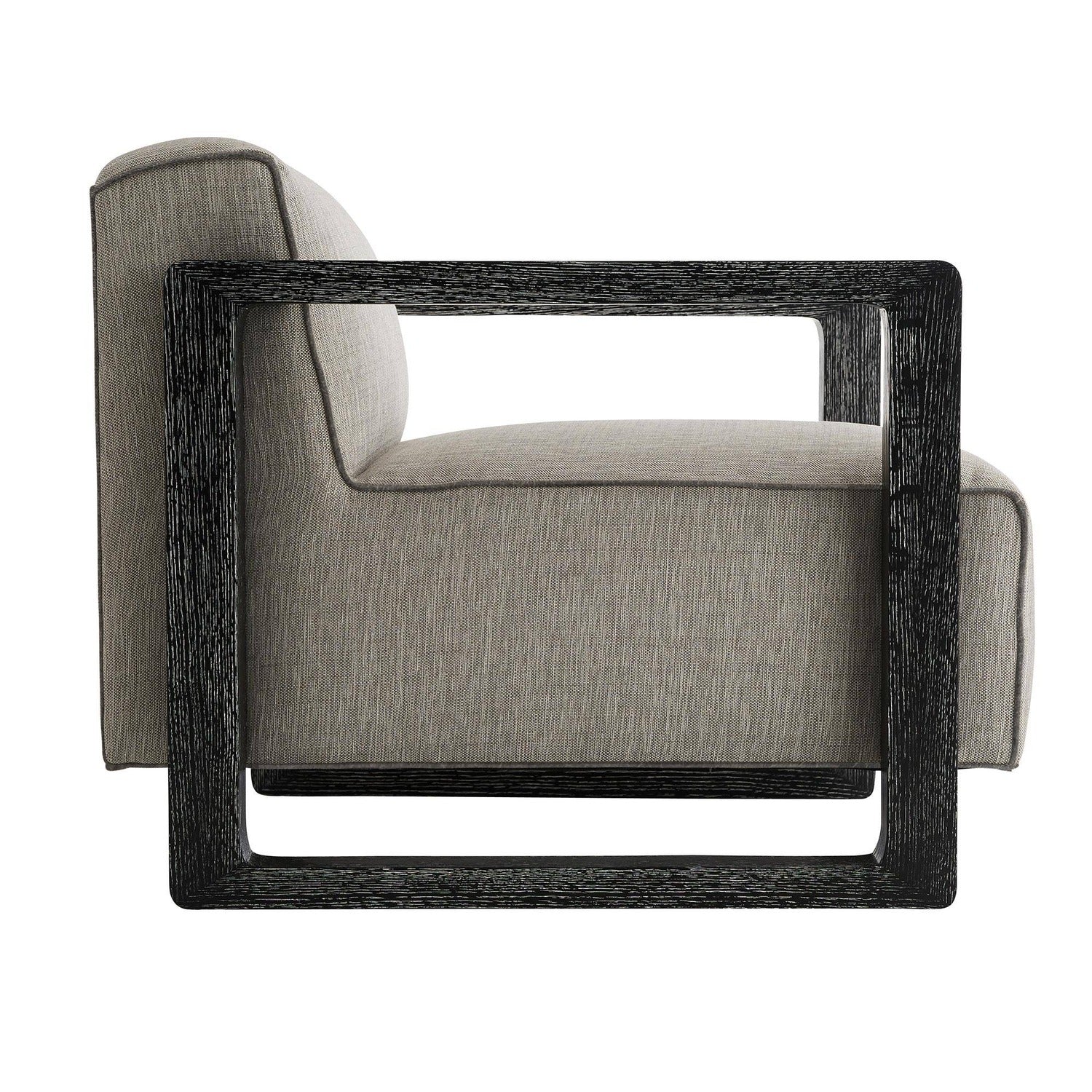 Arteriors Duran Fossil Tweed Black Cerused Chair
