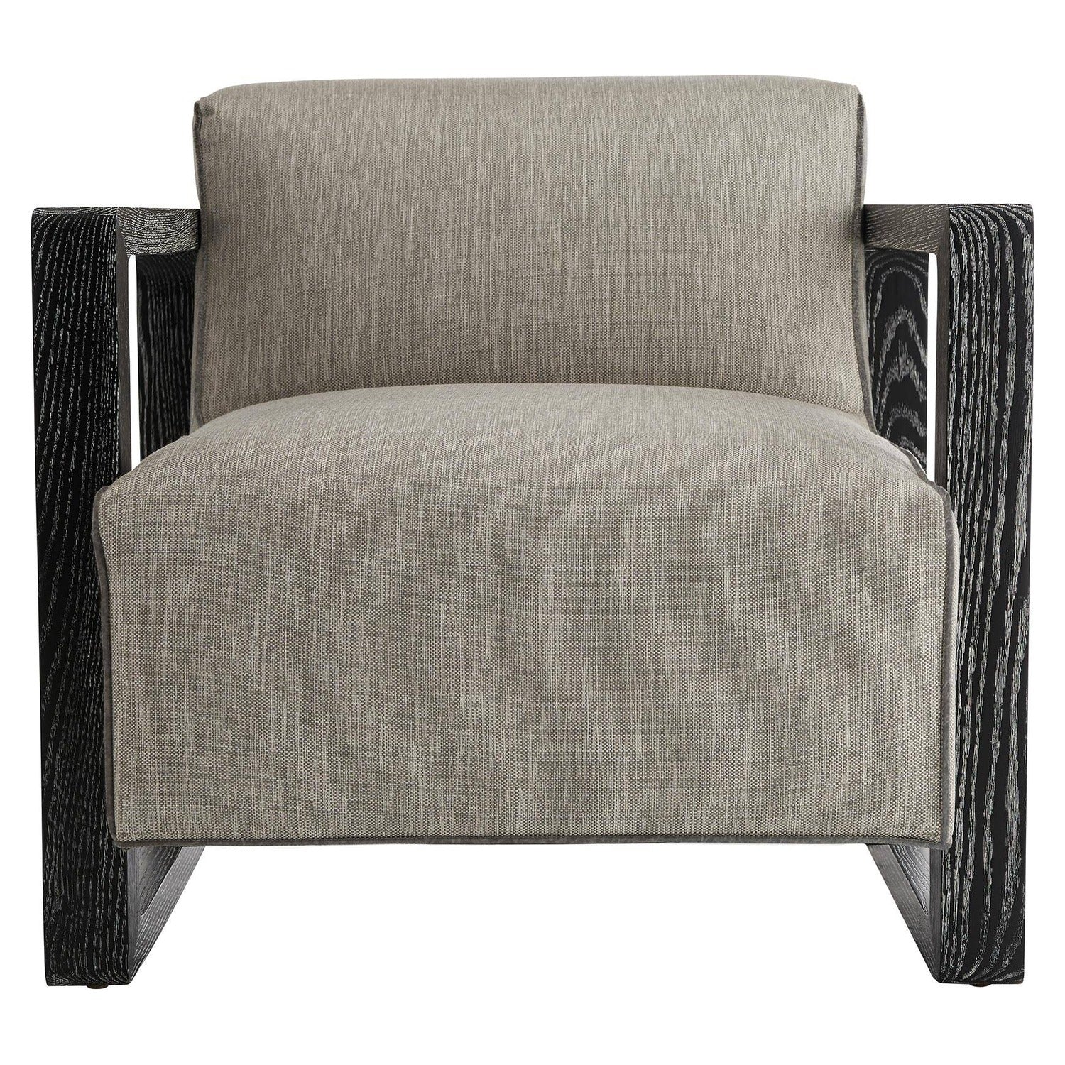 Arteriors Duran Fossil Tweed Black Cerused Chair