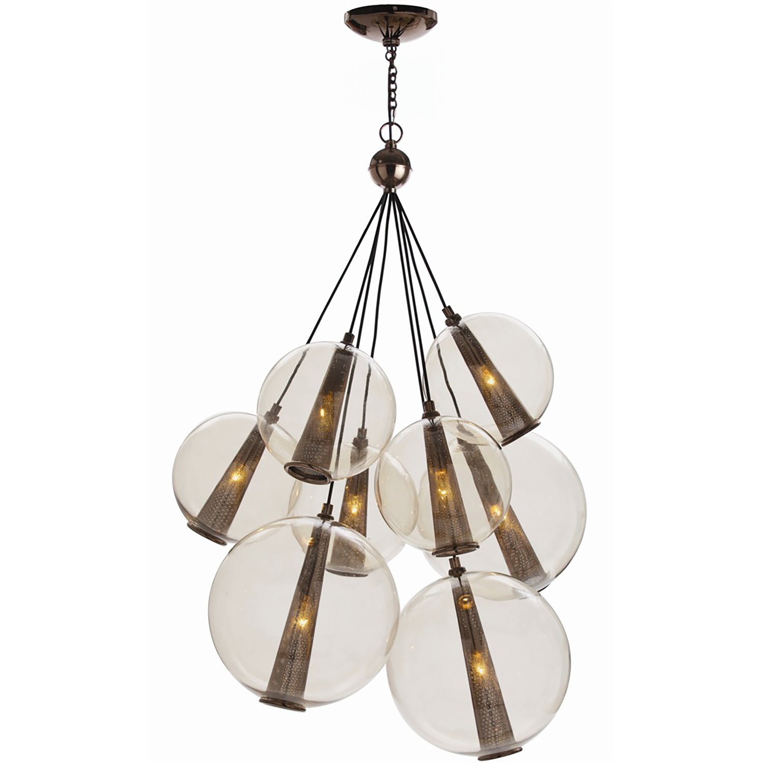 Arteriors Caviar Adjustable Large Cluster Chandelier