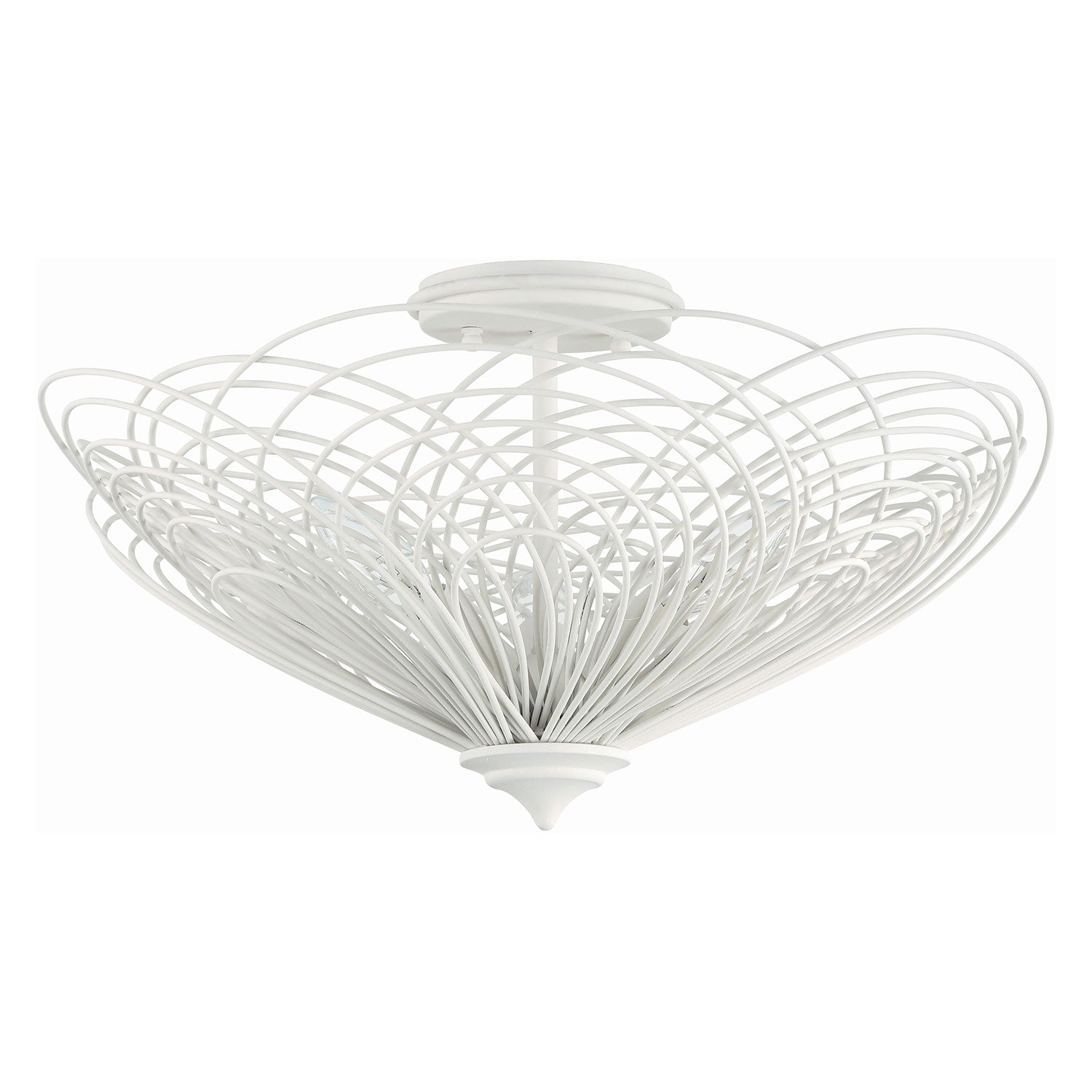 Crystorama Doral 3-Light Semi Flush Ceiling Mount