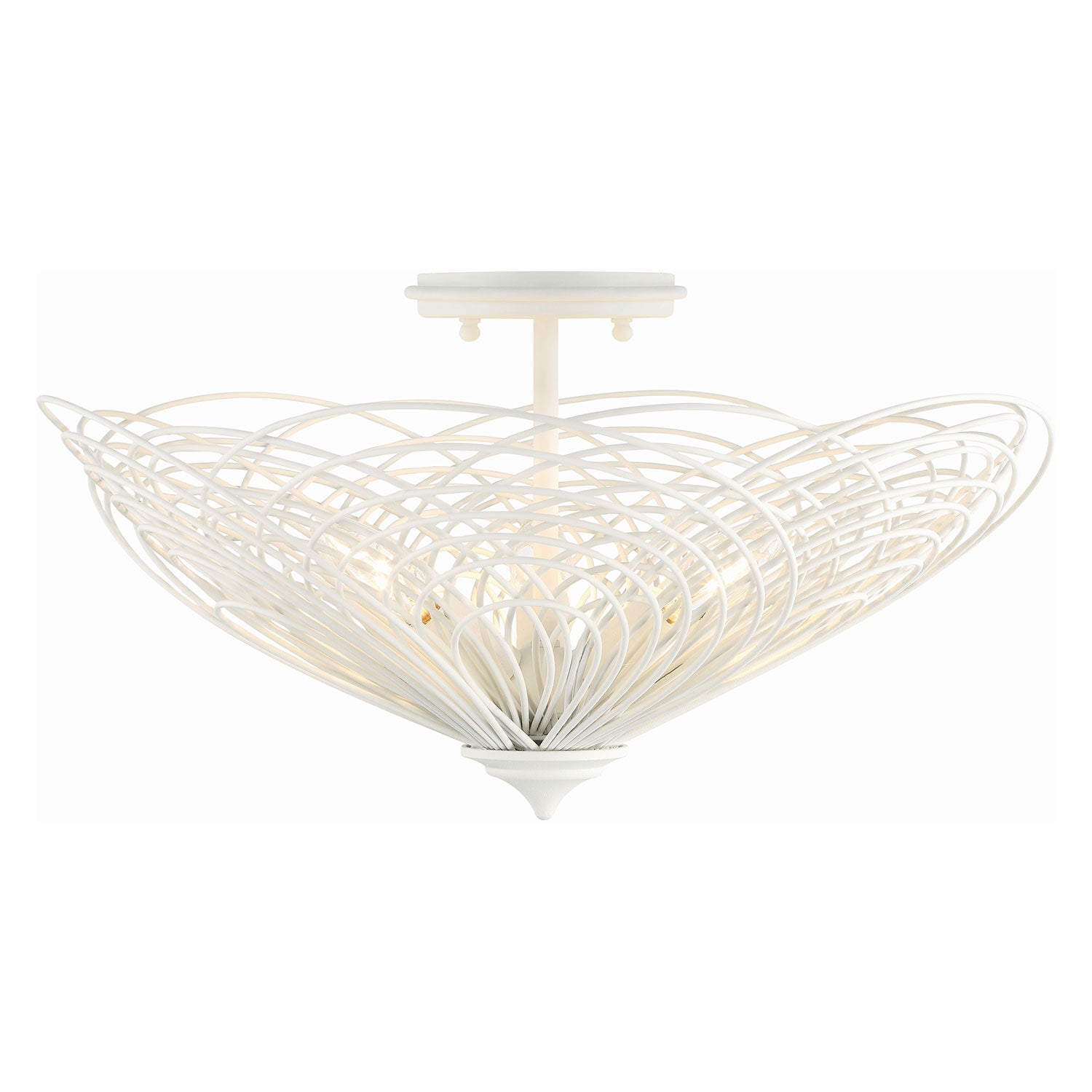 Crystorama Doral 3-Light Semi Flush Ceiling Mount