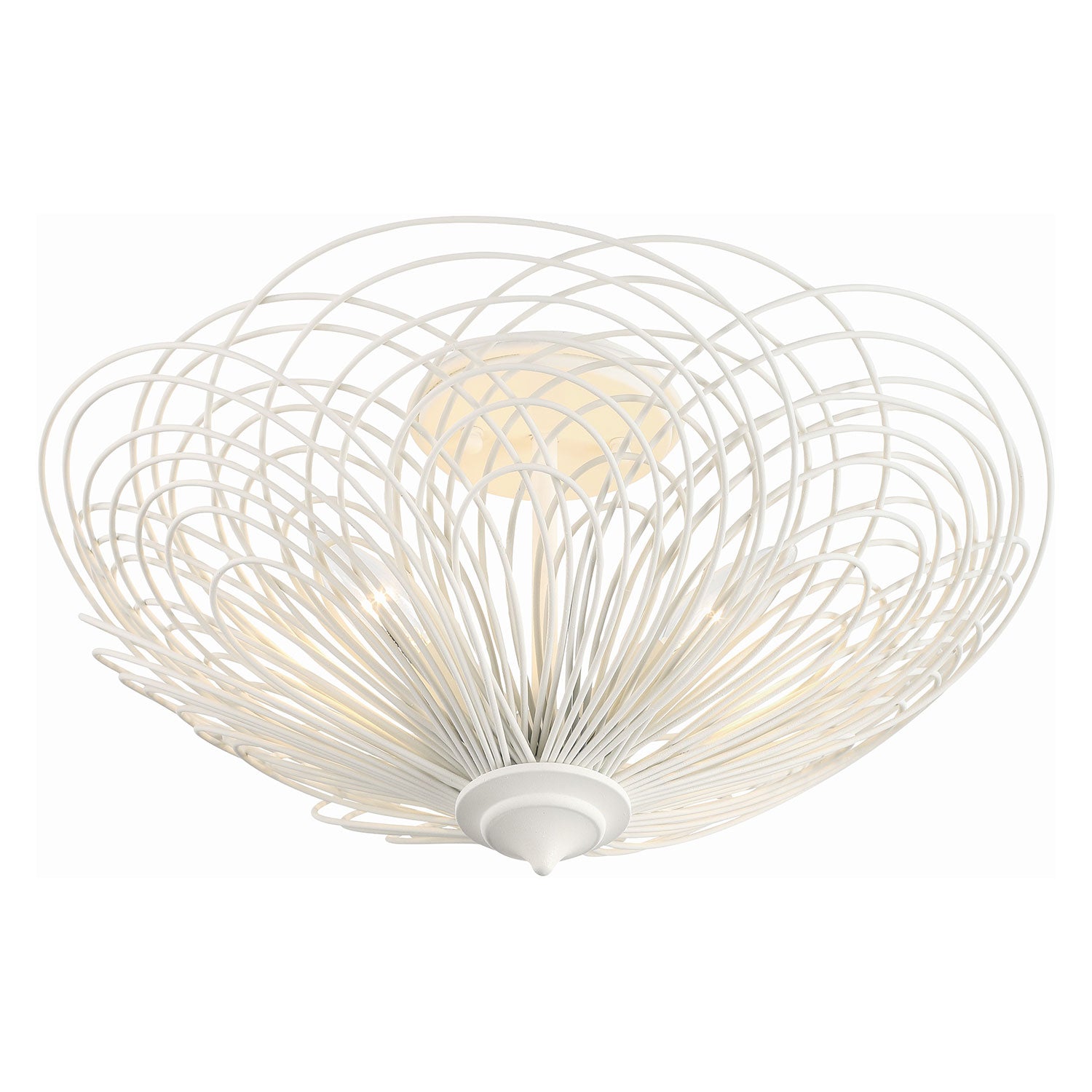 Crystorama Doral 3-Light Semi Flush Ceiling Mount