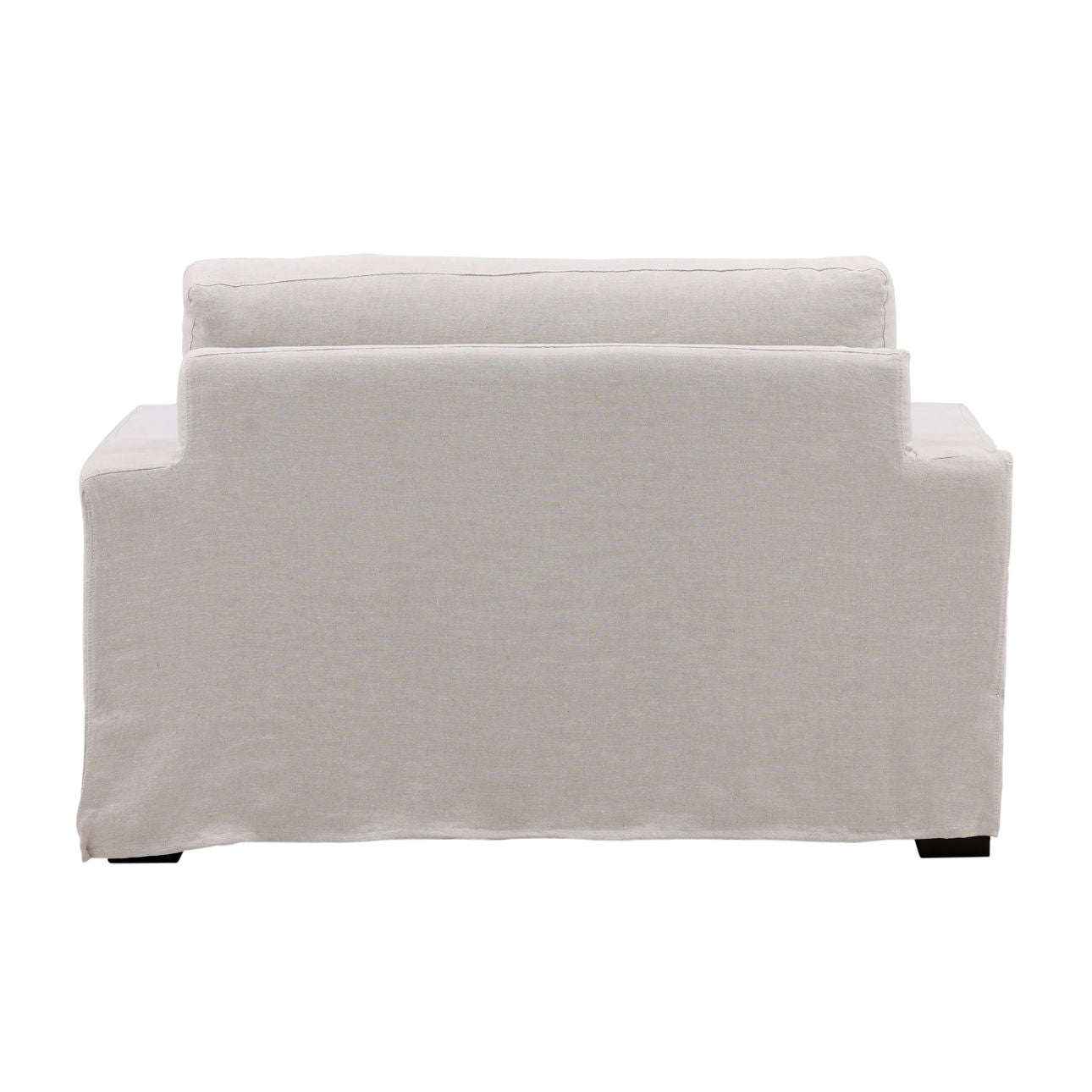 Close-up of the linen performance slipcover texture