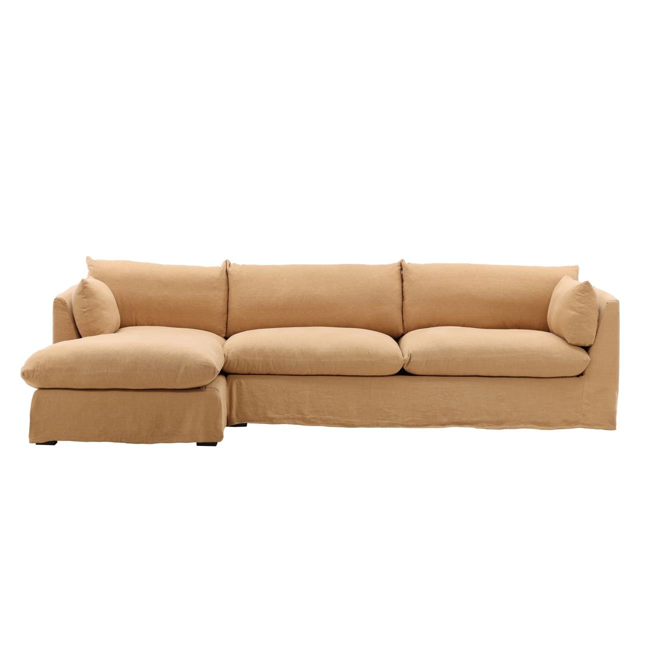 Otis Two Piece Slipcover Chaise Sectional Sofa