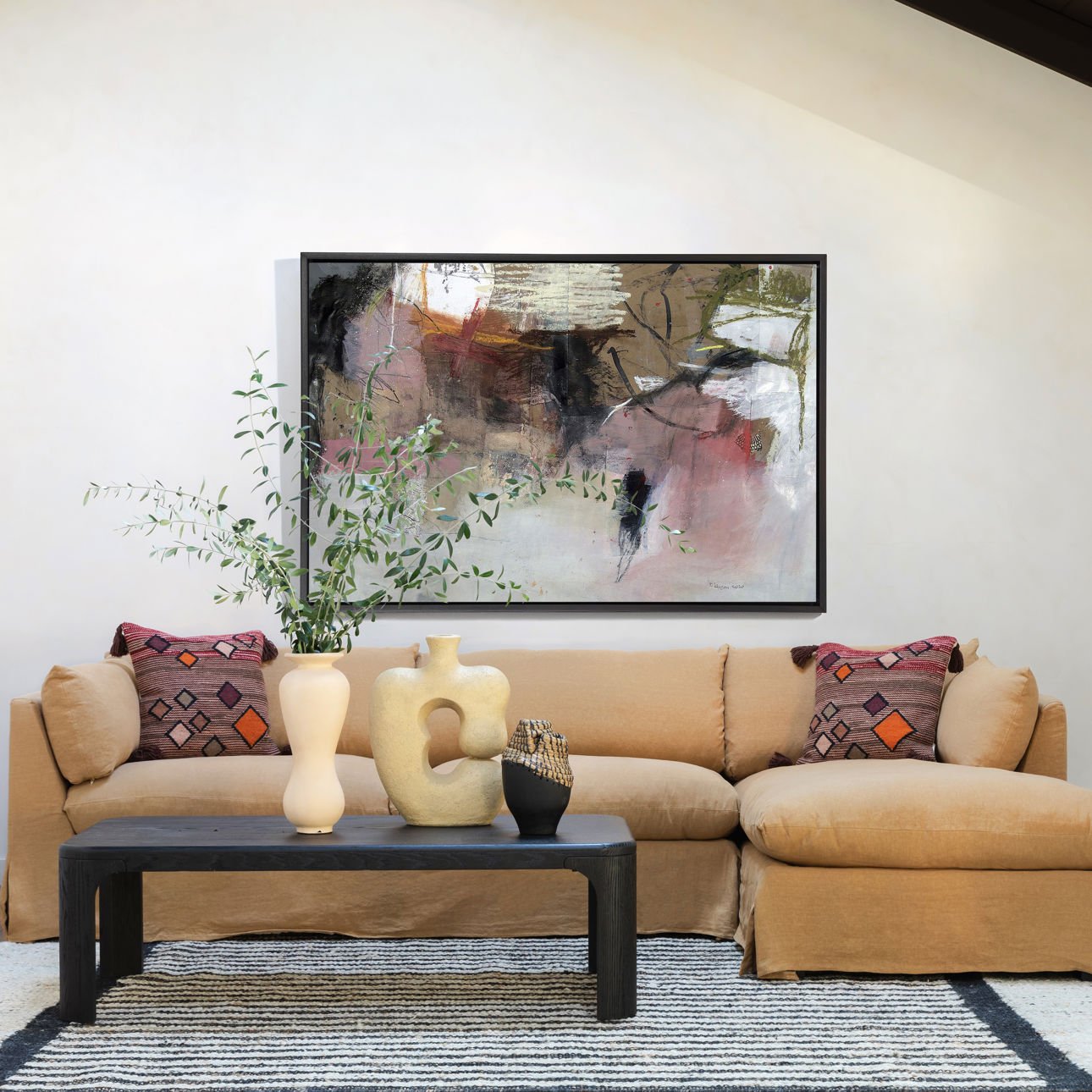 Otis Two Piece Slipcover Chaise Sectional Sofa