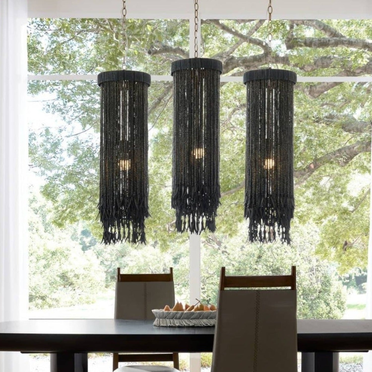 Arteriors Baja Dark Gray Wash Pendant