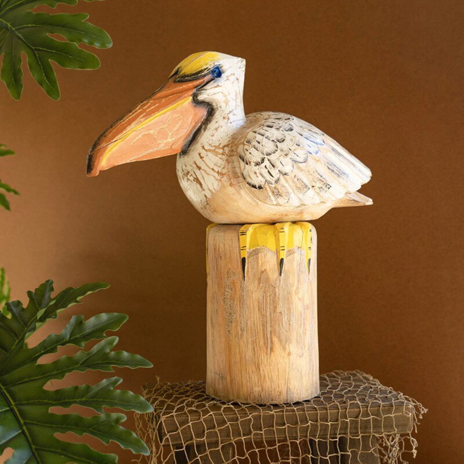 Pelican On A Piling Sculpture