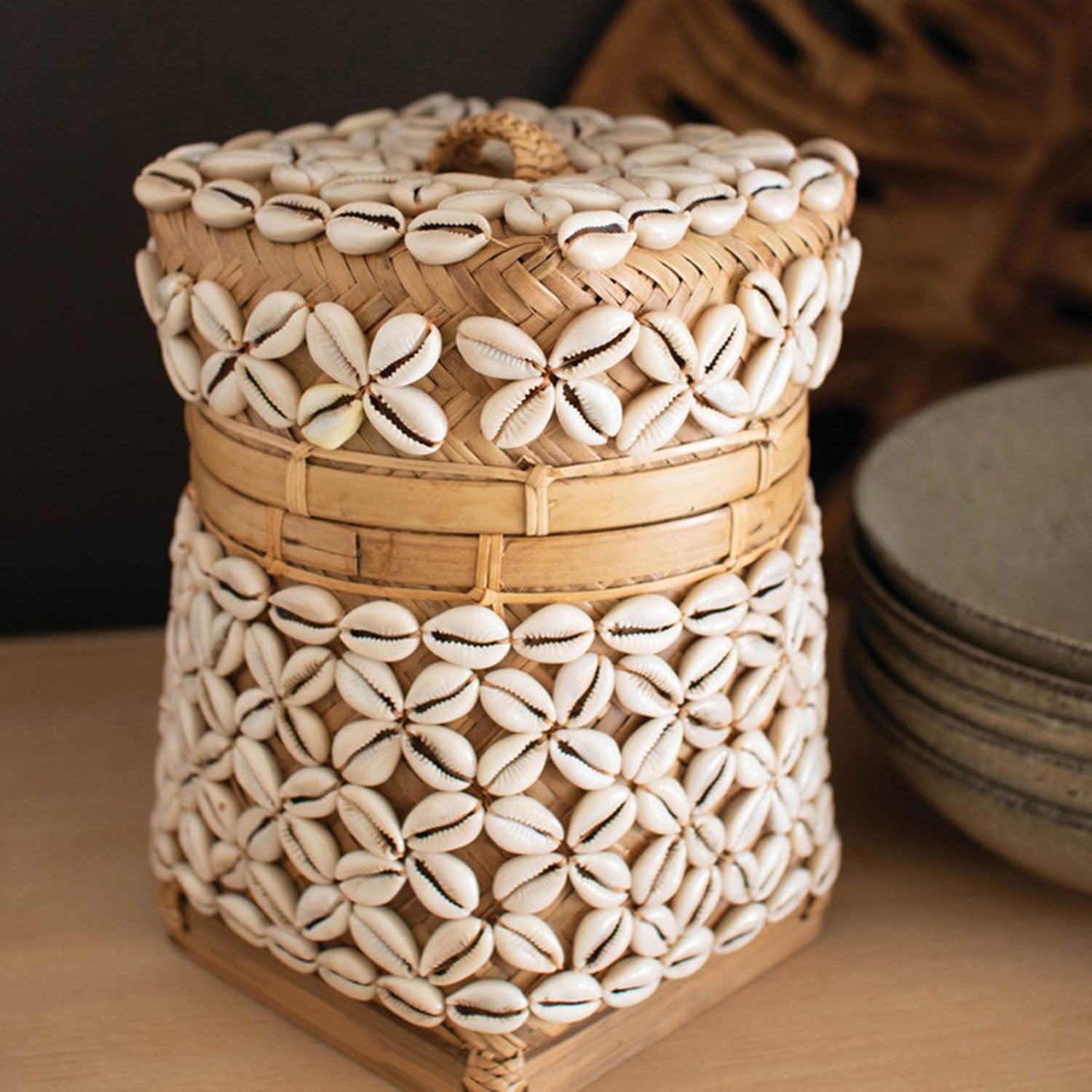 Bamboo Box with Shell