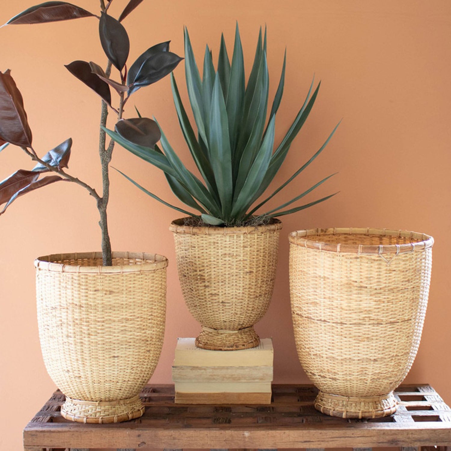 Split Cane Basket Set of 3