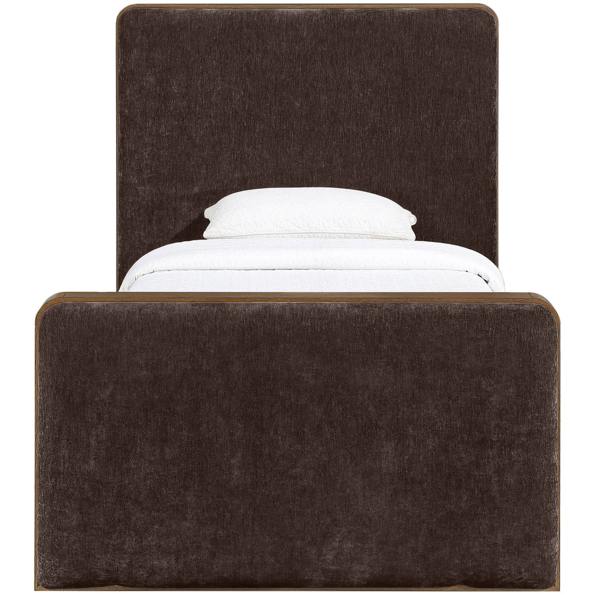 Dalton Brown Fabric Upholstered Bed