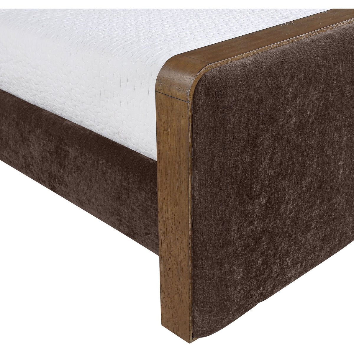 Dalton Brown Fabric Upholstered Bed