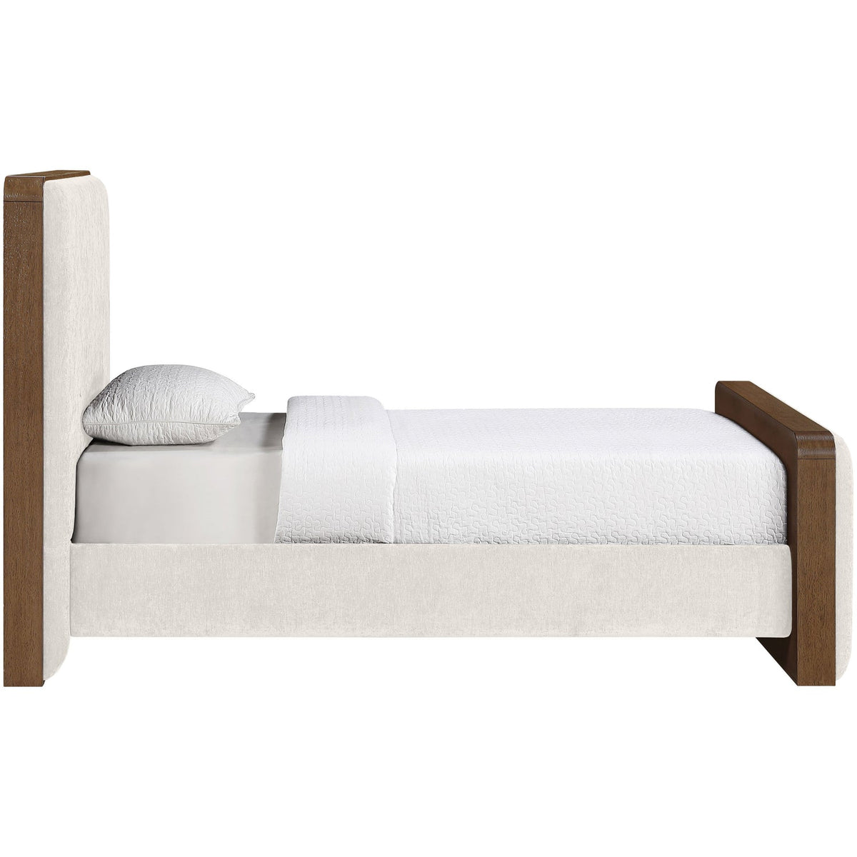 Dalton Cream Fabric Upholstered Bed