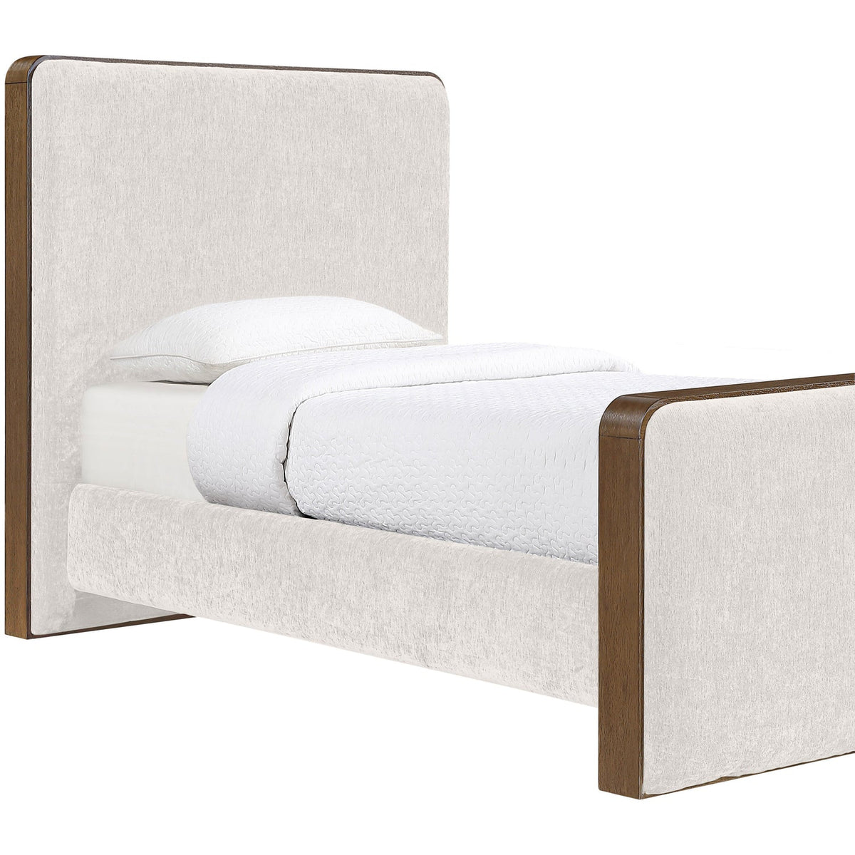Dalton Cream Fabric Upholstered Bed