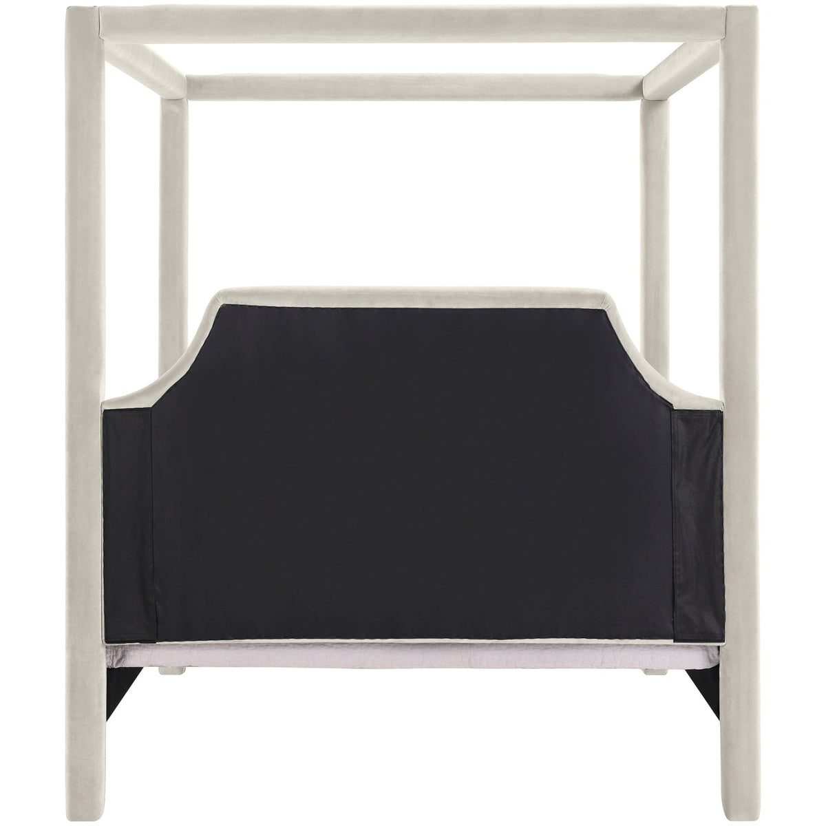 Dawson Cream Velvet Upholstered Bed