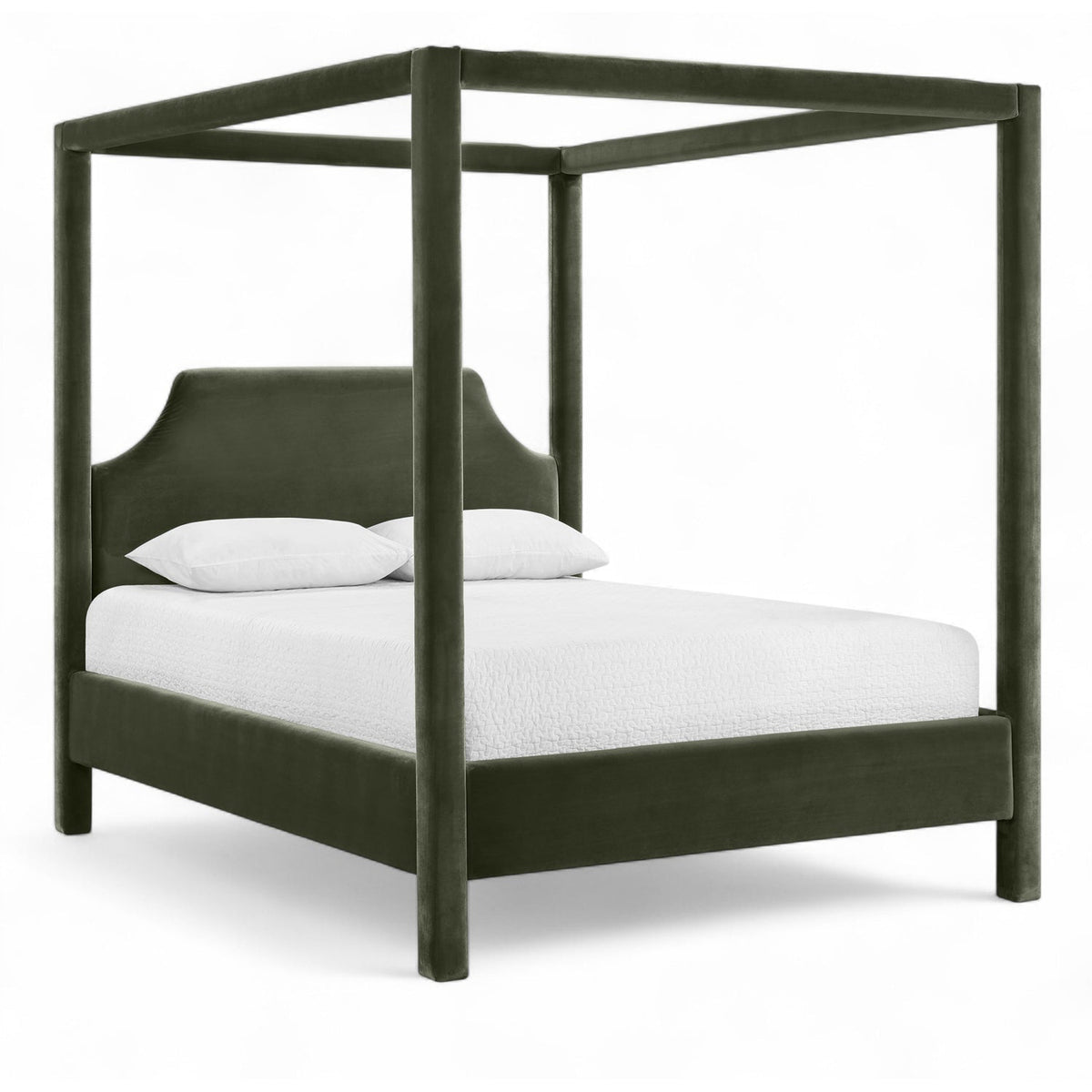 Dawson Green Velvet Upholstered Bed