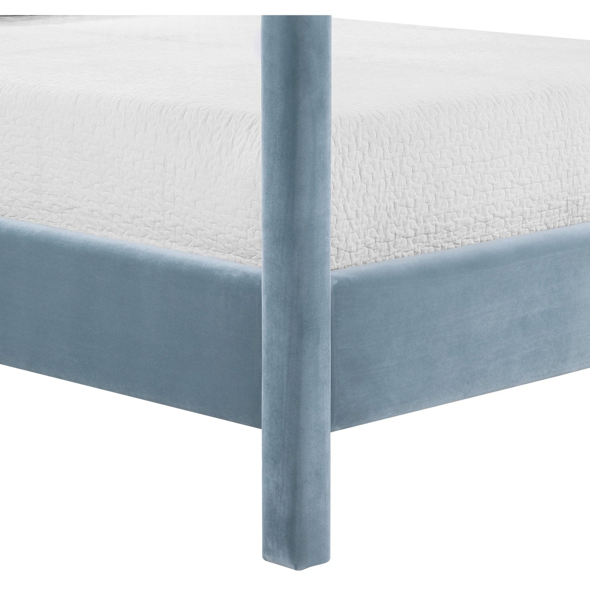 Dawson Light Blue Velvet Upholstered Bed