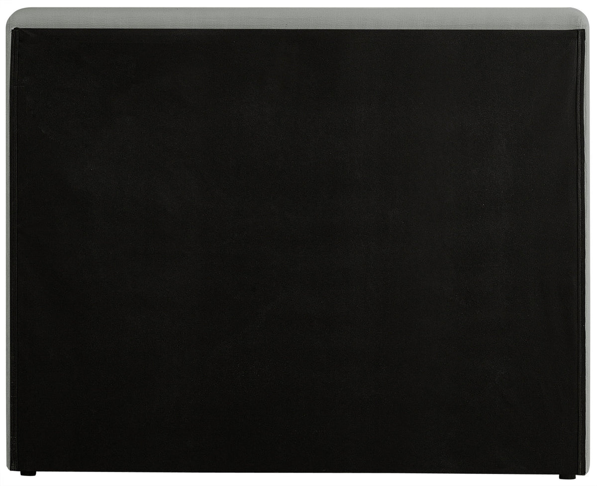 Devin Grey Linen Textured Fabric Upholstered Bed