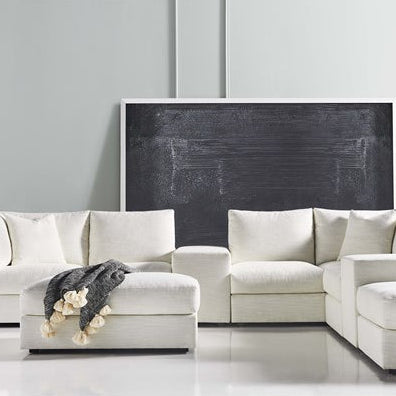Vanguard Furniture Lucca Kipri Snow Upholstered Table