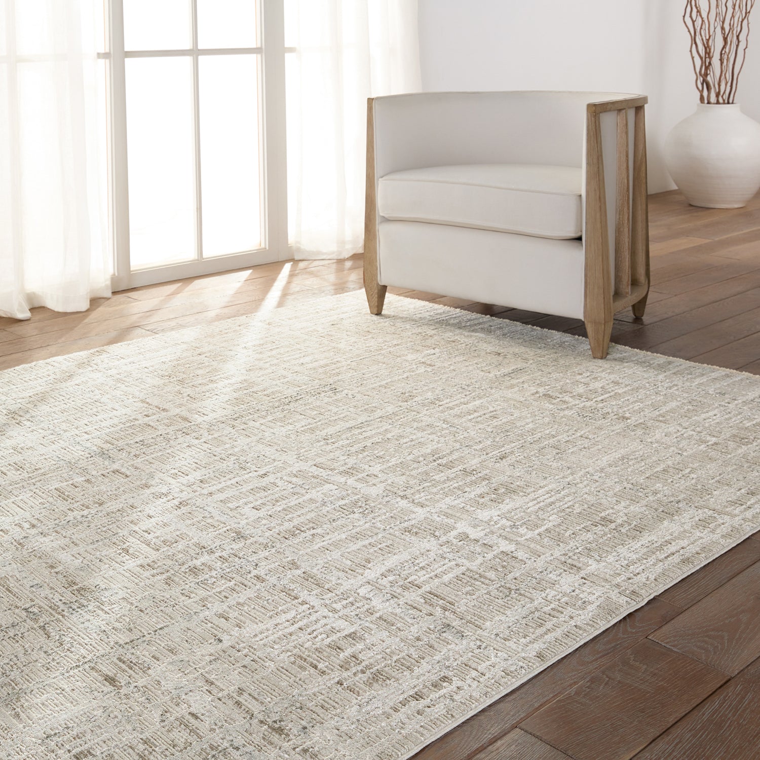 Vibe by Jaipur Living En Blanc Sovis Power Loomed Rug