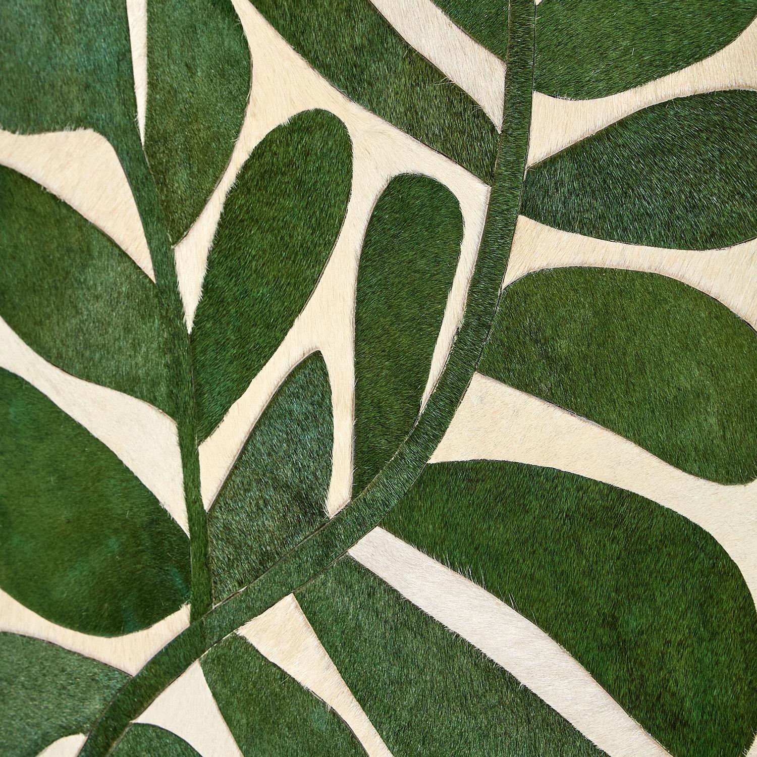 Green Tropical Abstract Leaves Wall Art