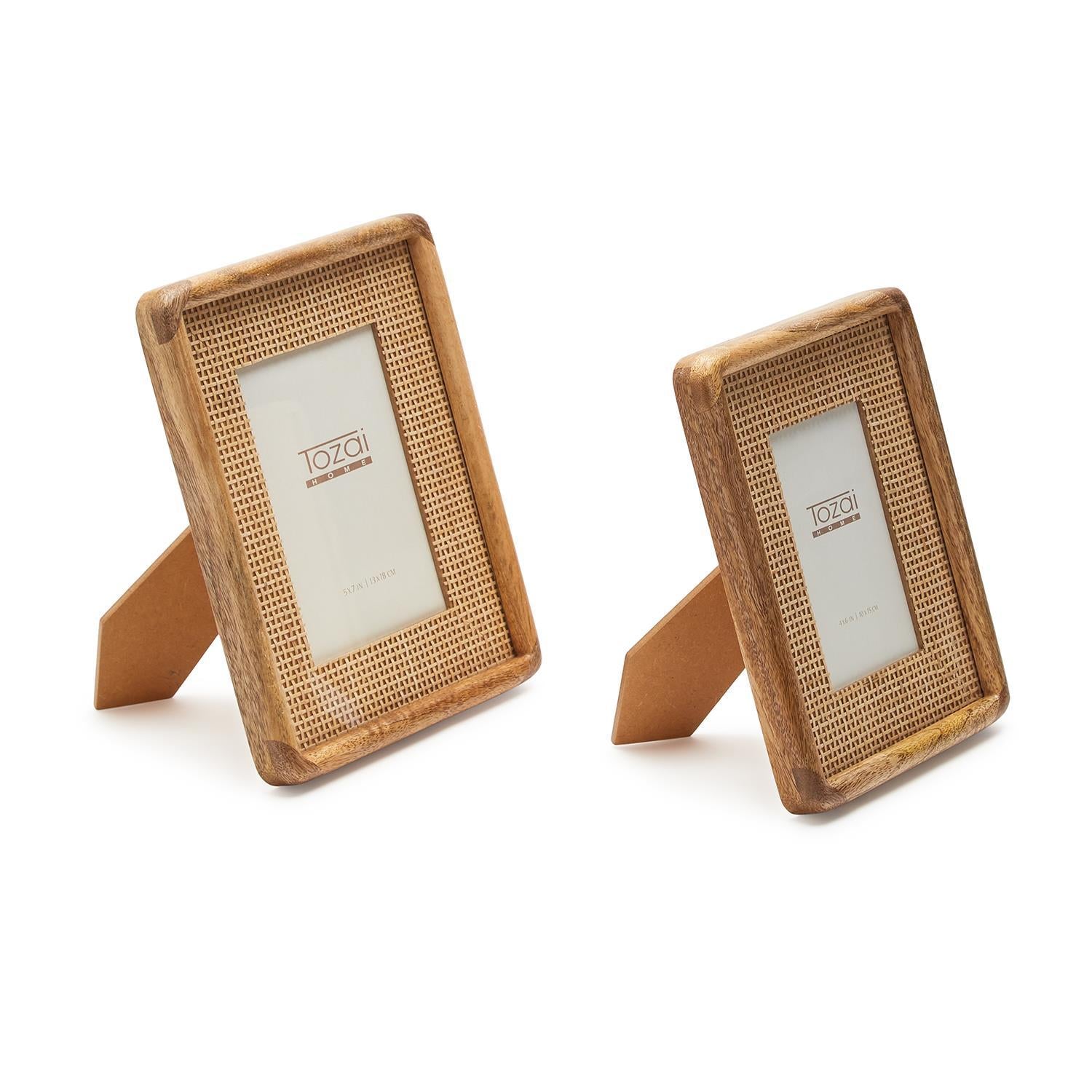 Cane Photo Frame Set of 2