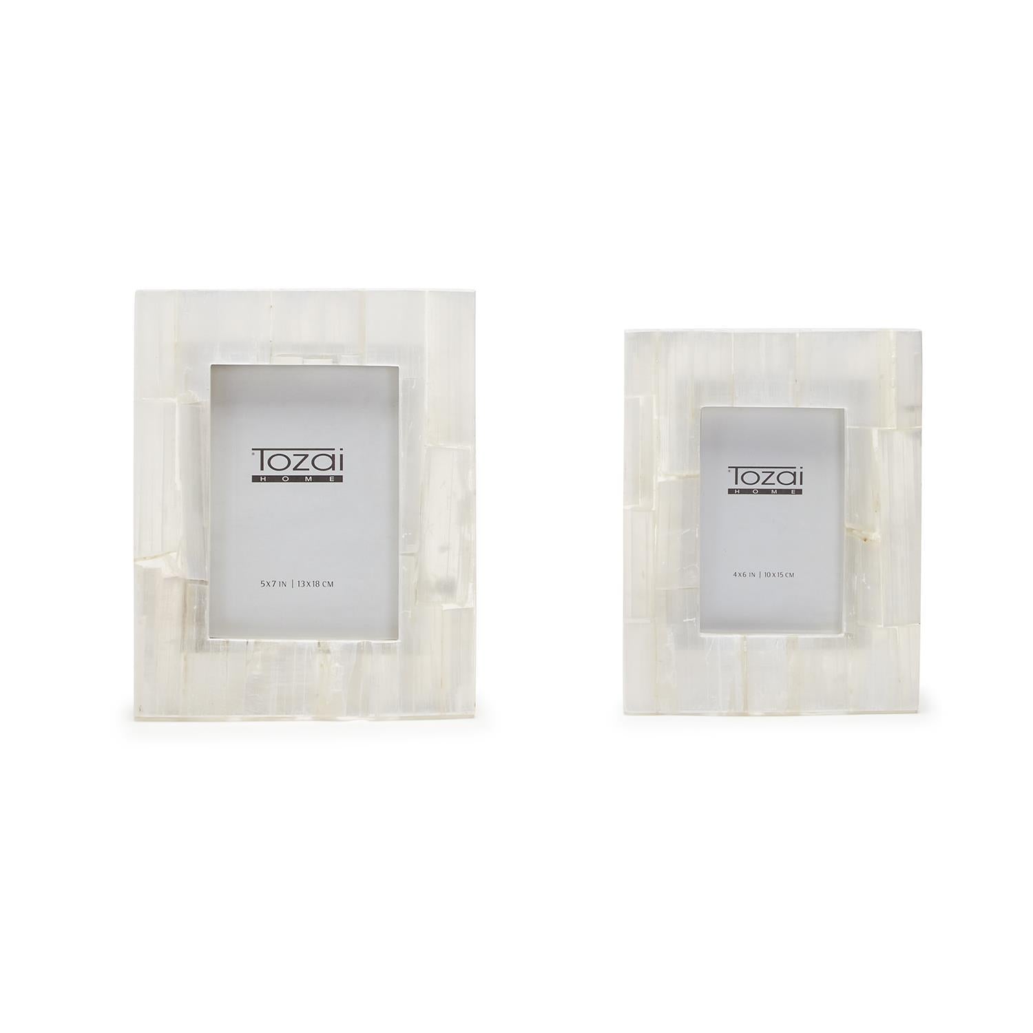 Selenite Photo Frame Set of 2