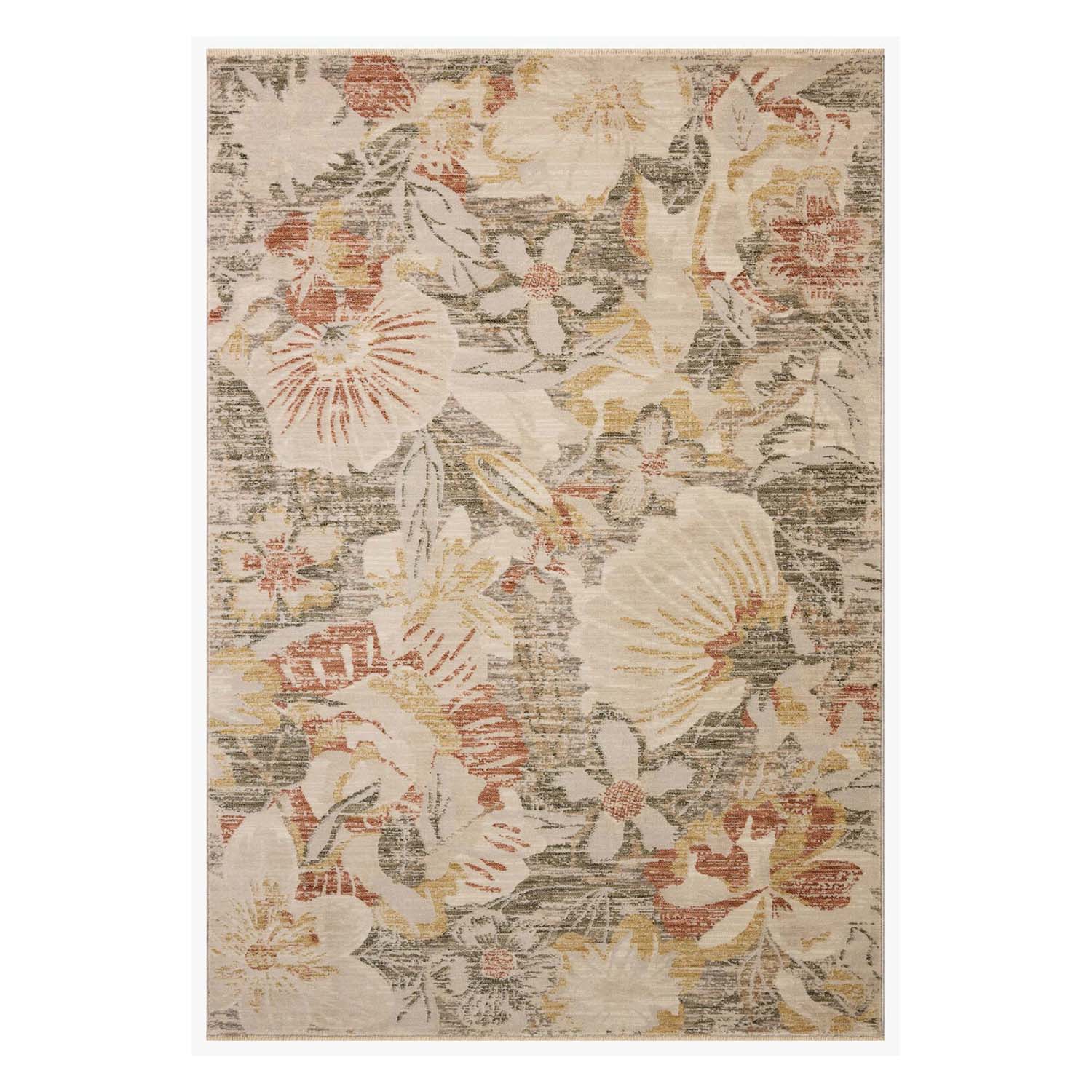 Loloi II Eileen Natural/Sunrise Power Loomed Rug
