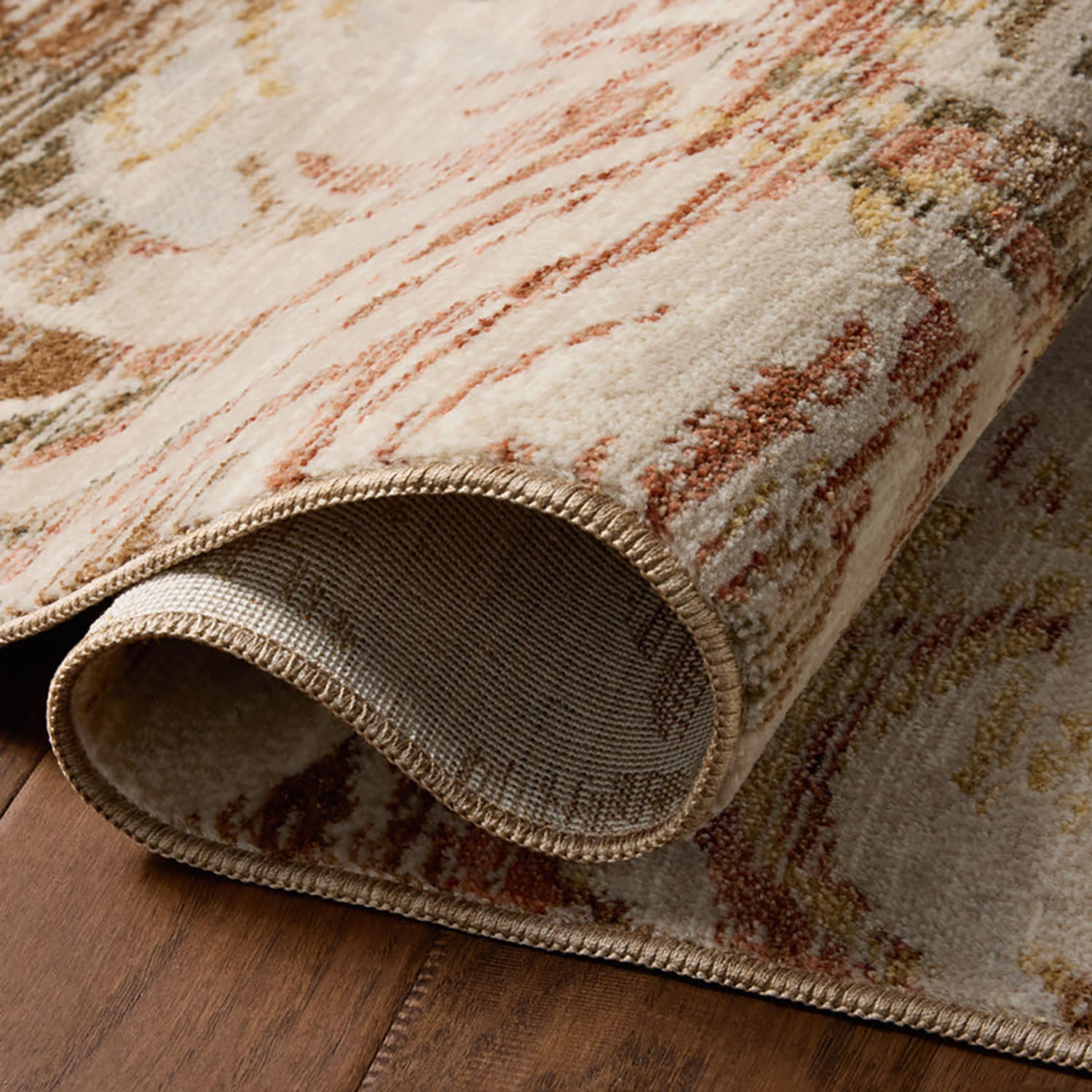 Loloi II Eileen Natural/Spice Power Loomed Rug