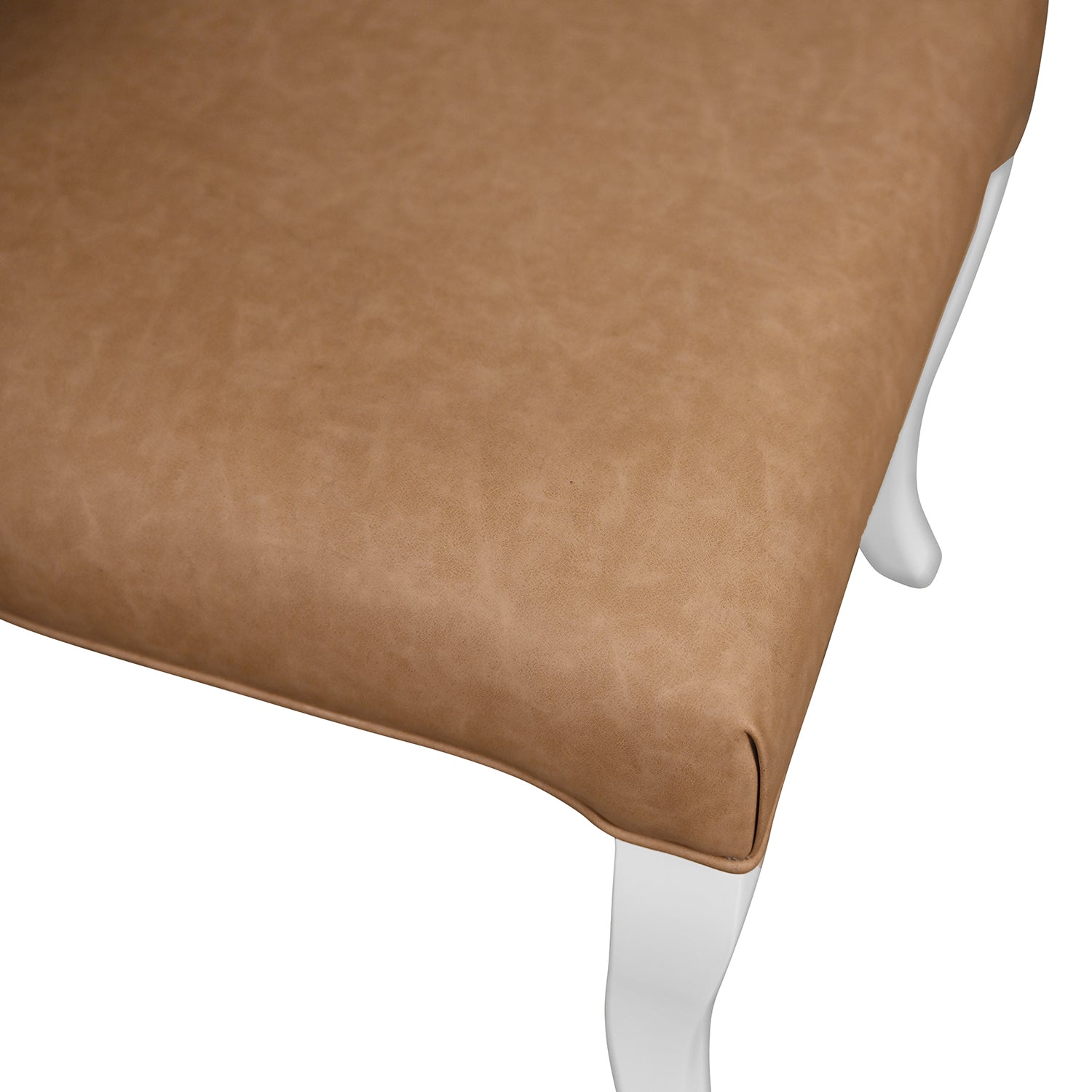 Eloise Camel Dining Chair shown to scale
