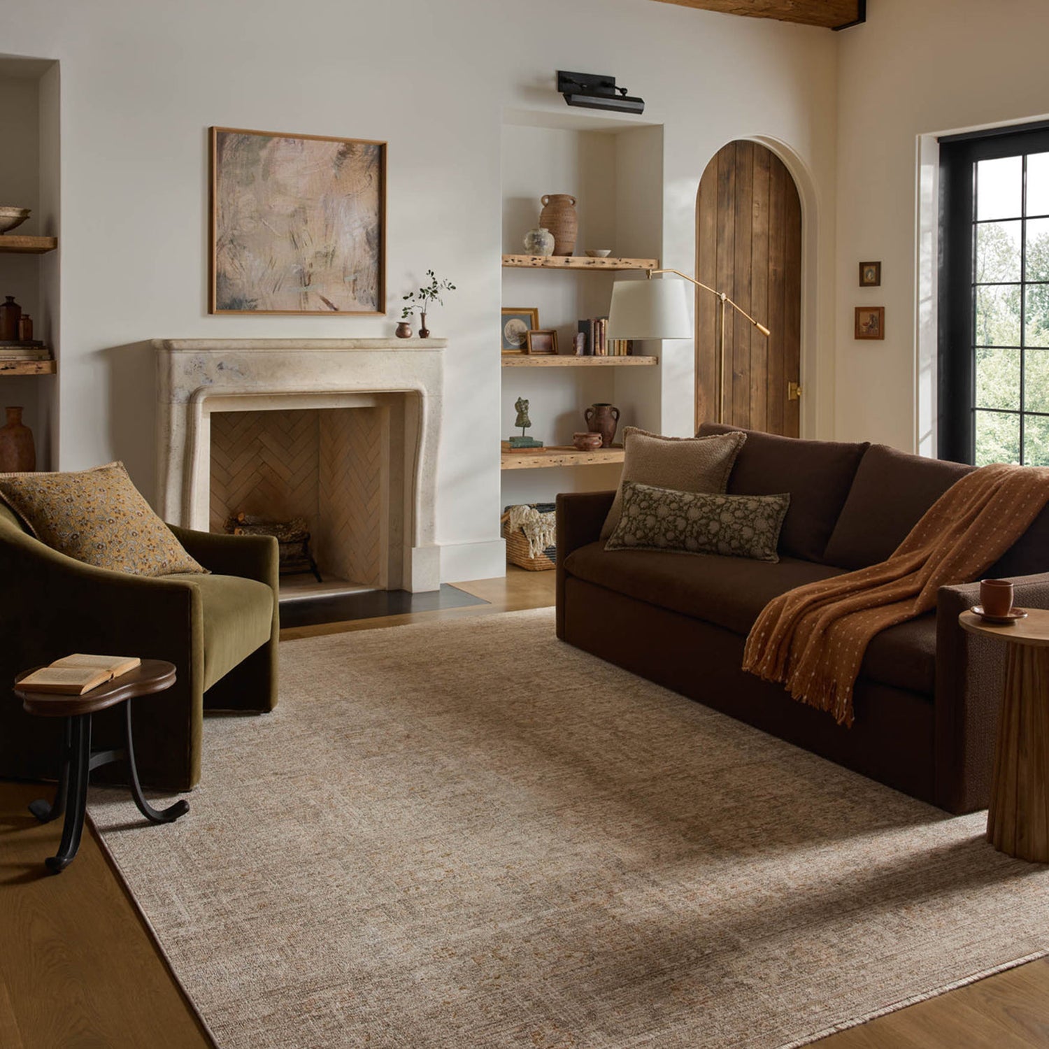 Loloi Elora Natural/Terracotta Power Loomed Rug