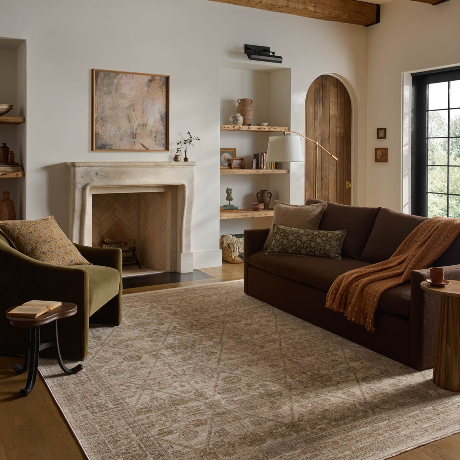 Loloi Elora Ivory/Multi Power Loomed Rug