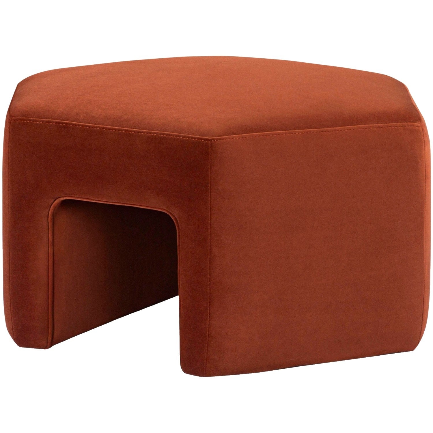 Ellisa Recycled Fabric Ottoman