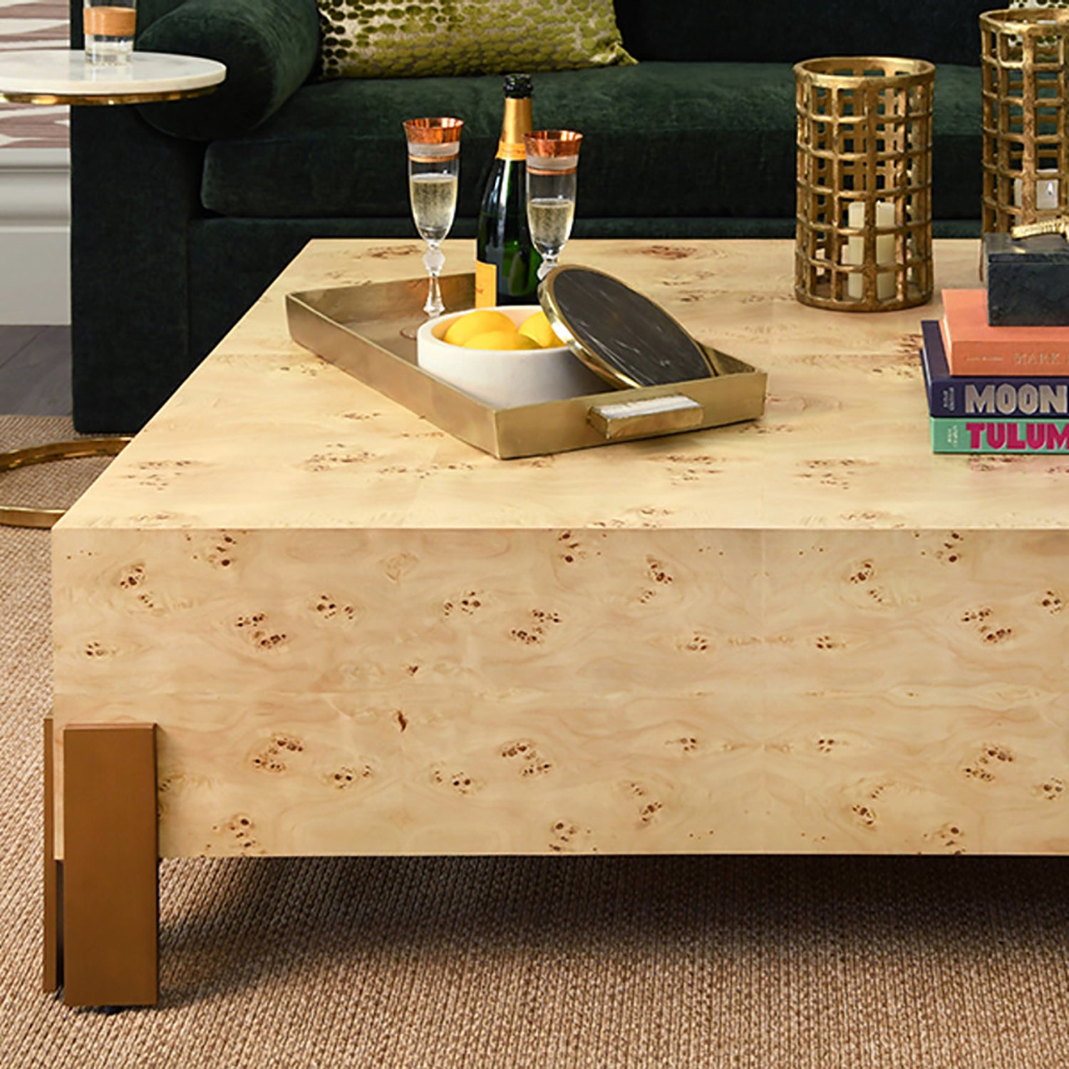 Worlds Away Enid Coffee Table