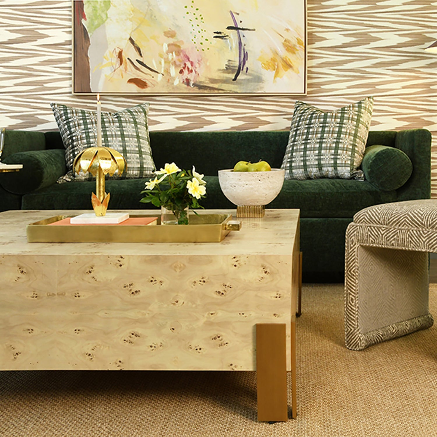 Worlds Away Enid Coffee Table