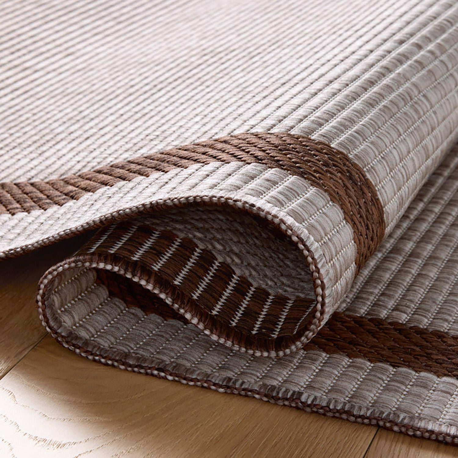 Loloi Easton Dove/Coffee Indoor/Outdoor Rug