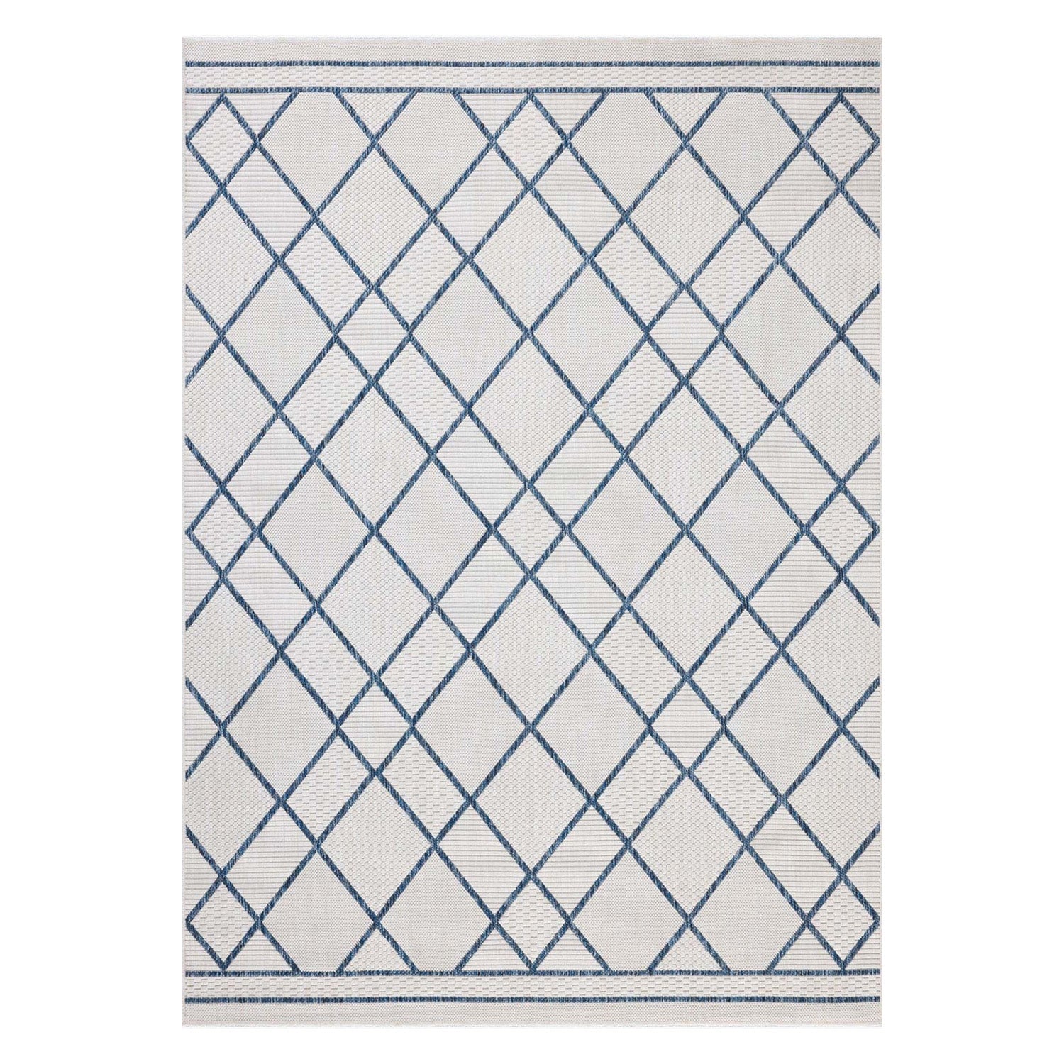 Loloi Easton Ivory/Denim Indoor/Outdoor Rug